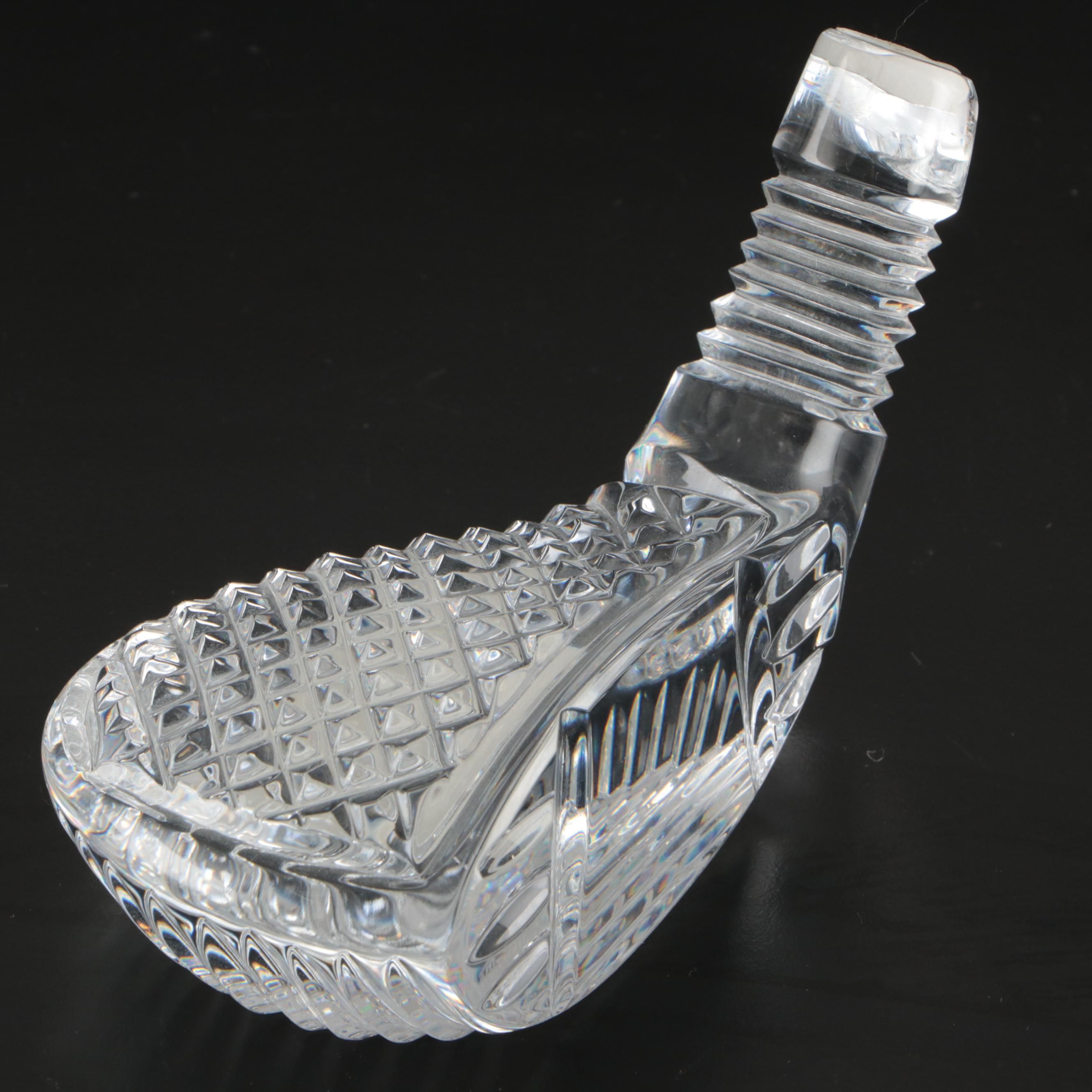 Waterford Crystal Golf Club Head Paperweight