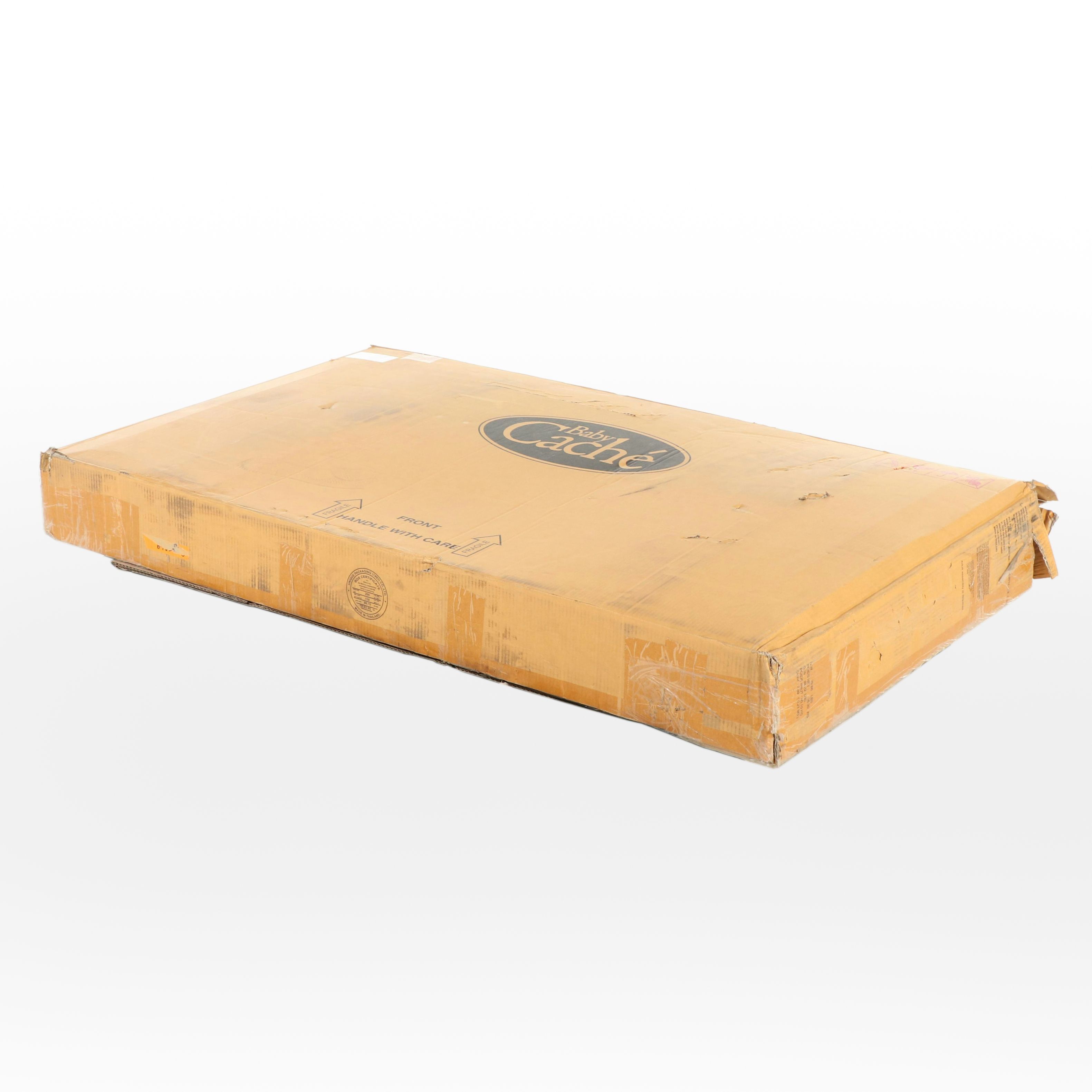 Baby Caché "Montana" Cabinet with Hutch in Glazed White