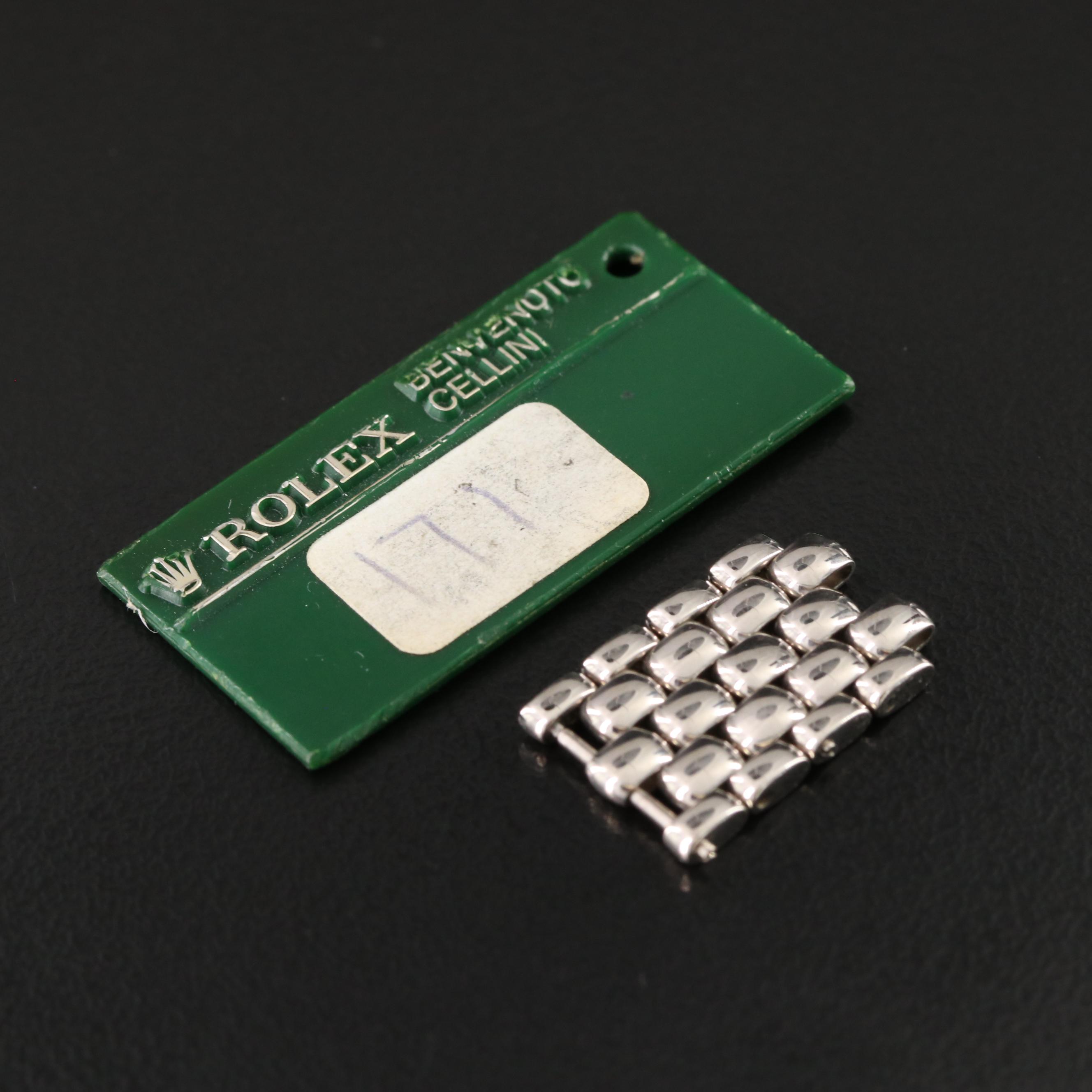 2005 18K Rolex Cellini Cellissma Factory Diamond Mother-of-Pearl Dial Watch