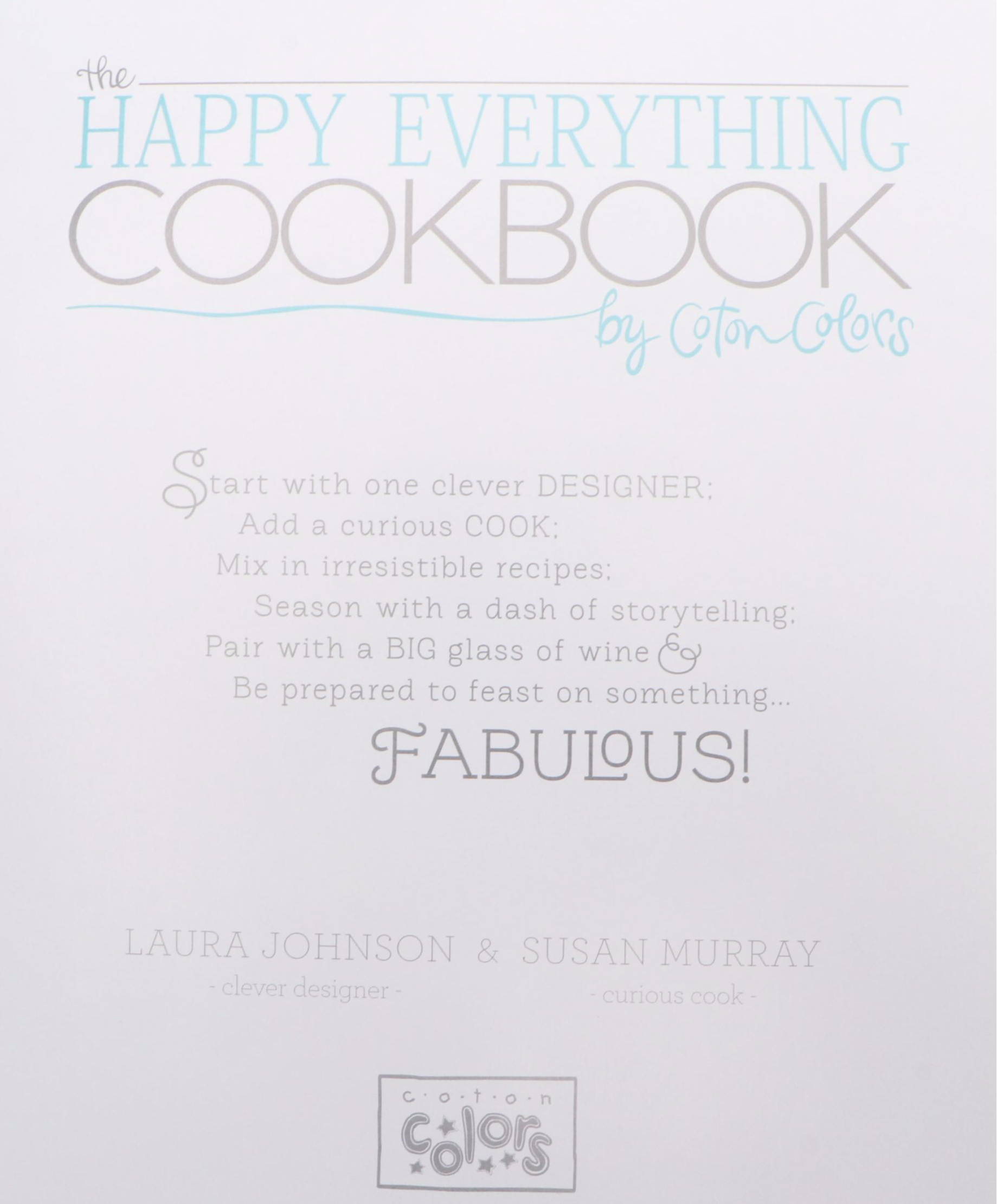 Coton Colors "Happy Everything" Platter with Trivet, Easter Box and Book