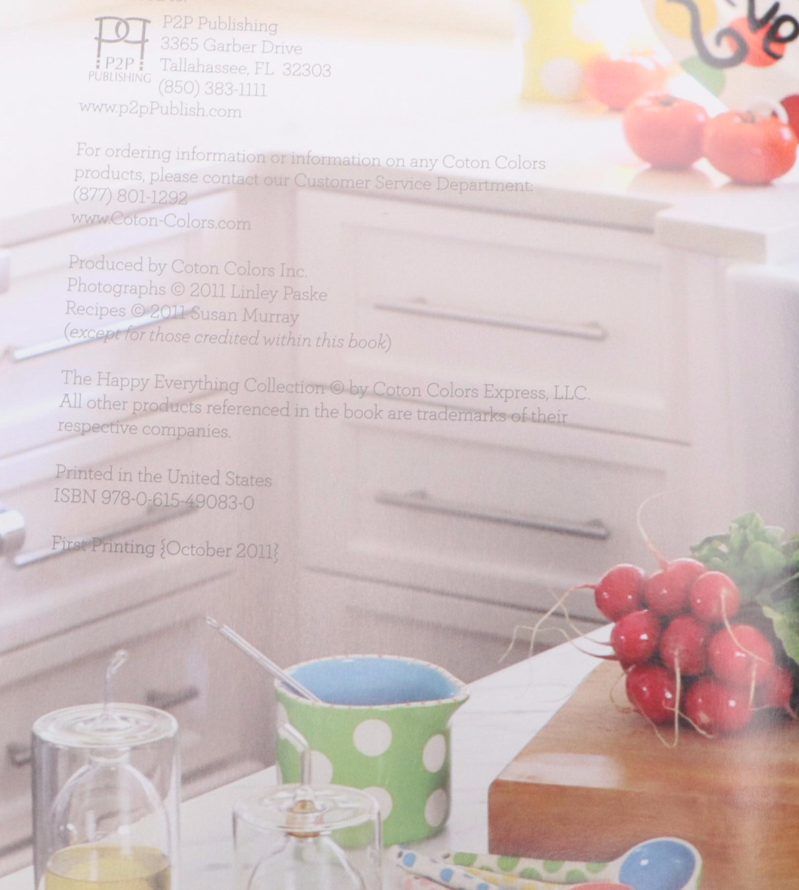 Coton Colors "Happy Everything" Platter with Trivet, Easter Box and Book