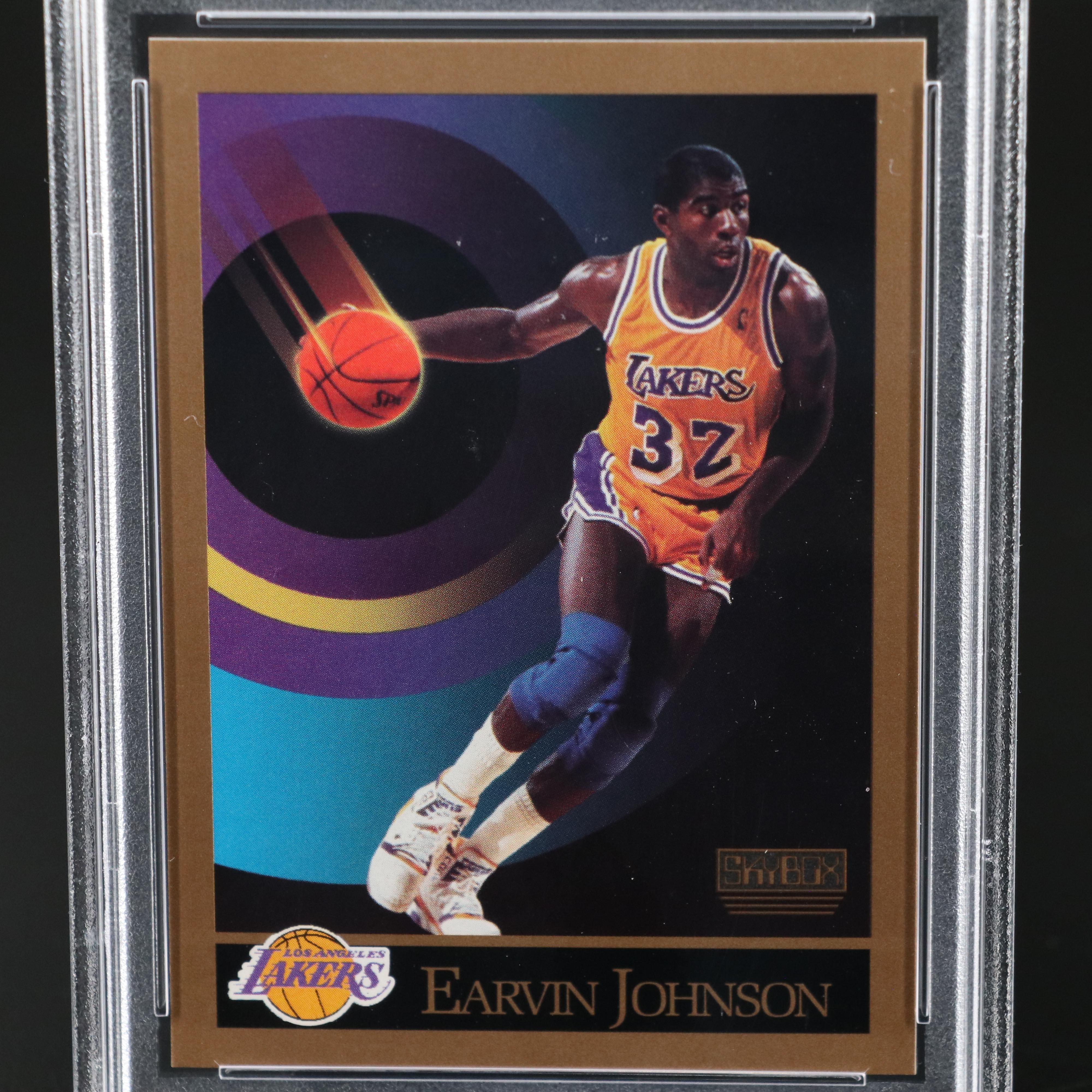 1990 Skybox Magic Johnson Los Angeles Lakers Basketball Card Graded PSA 10