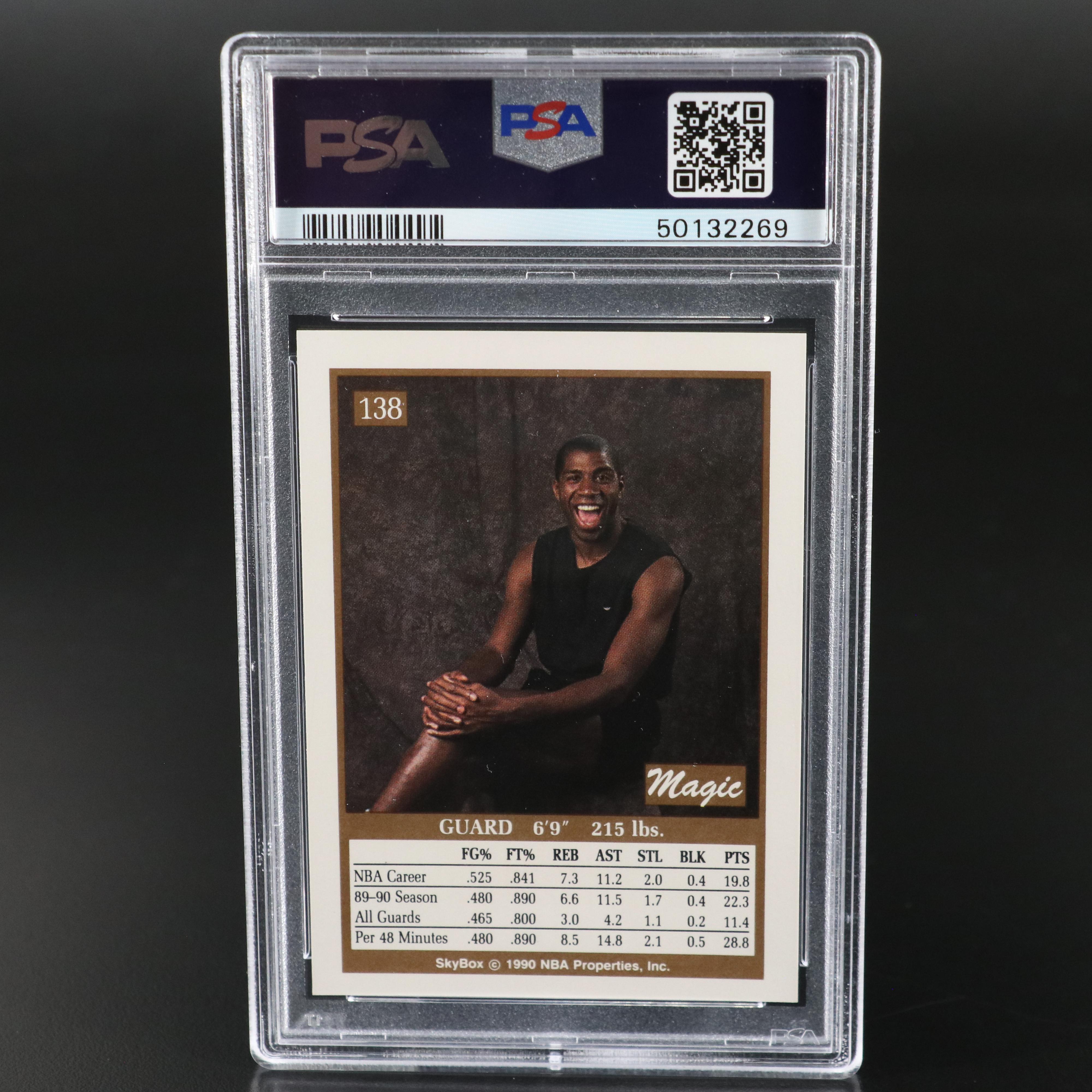 1990 Skybox Magic Johnson Los Angeles Lakers Basketball Card Graded PSA 10