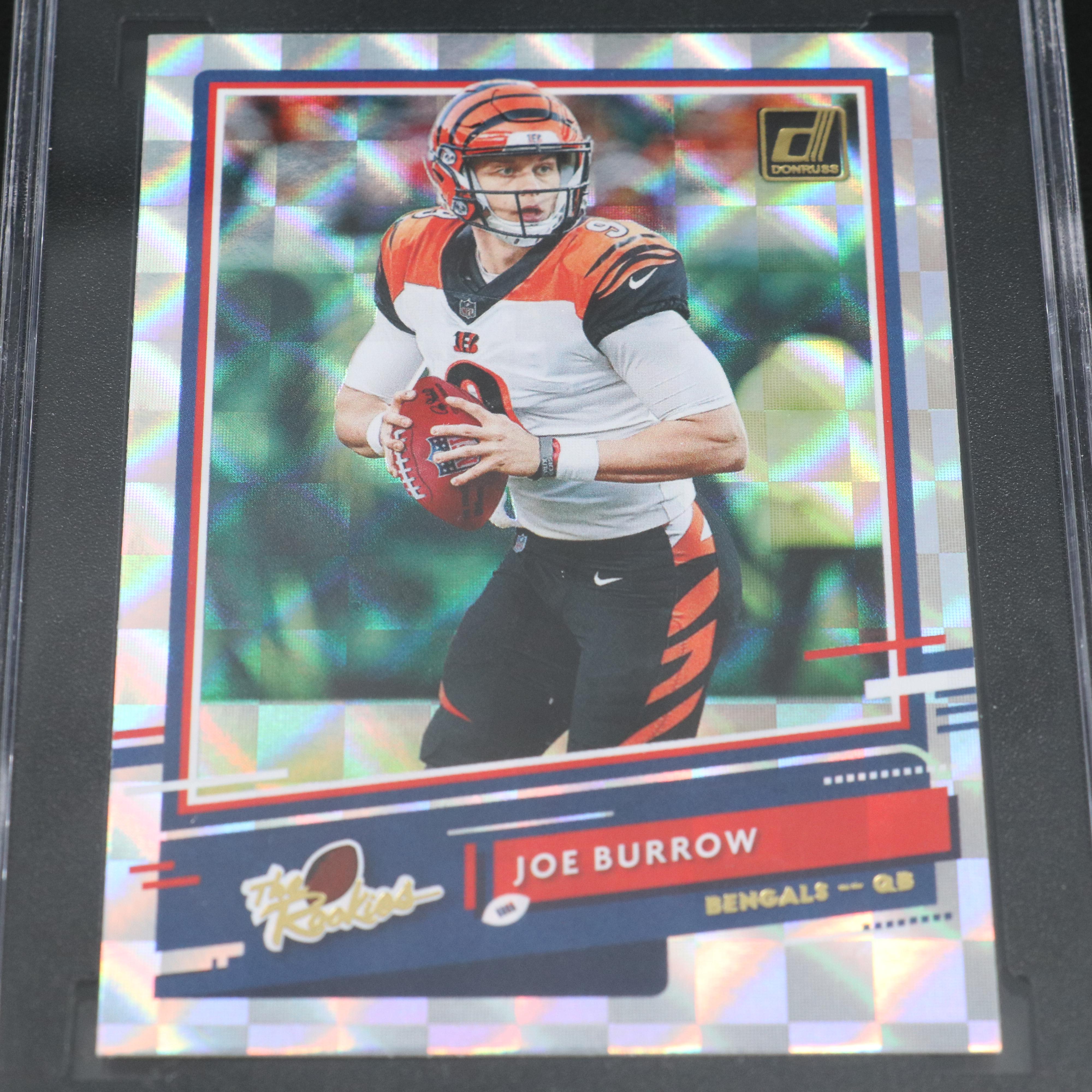 2020 Donruss Joe Burrow Cincinnati Bengals The Rookies Card Graded SGC 10