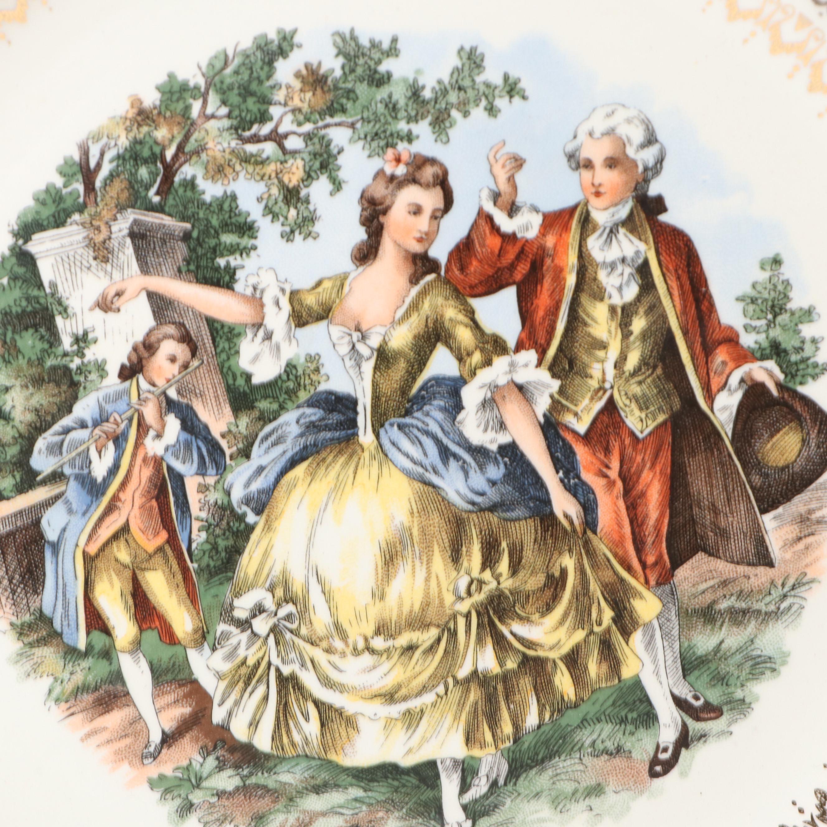 Century by Salem Gilt Accented Dinnerware, Mid to Late 20th Century