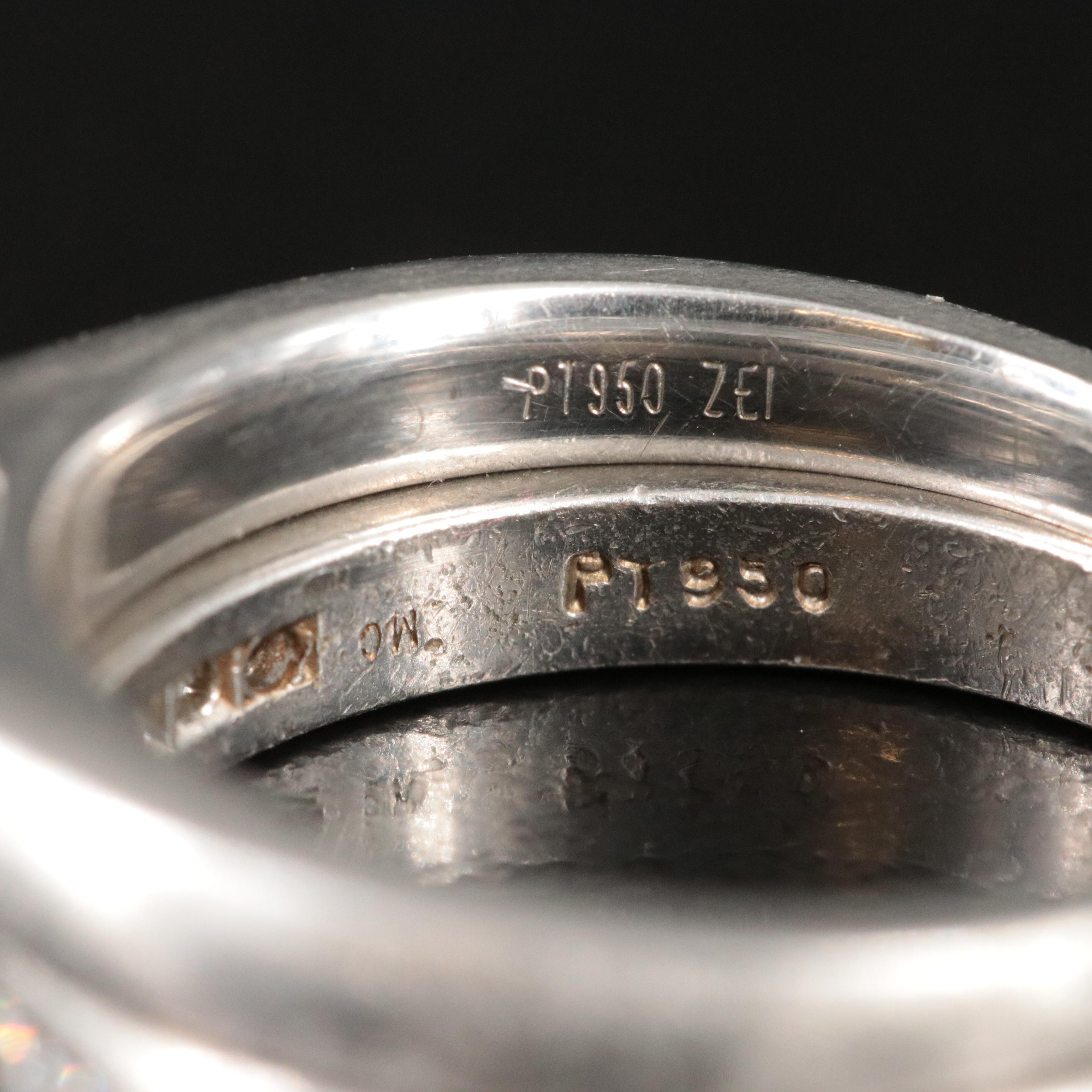 Bailey, Banks & Biddle 1.05 CTW Diamond Ring and Band with Online GIA Report