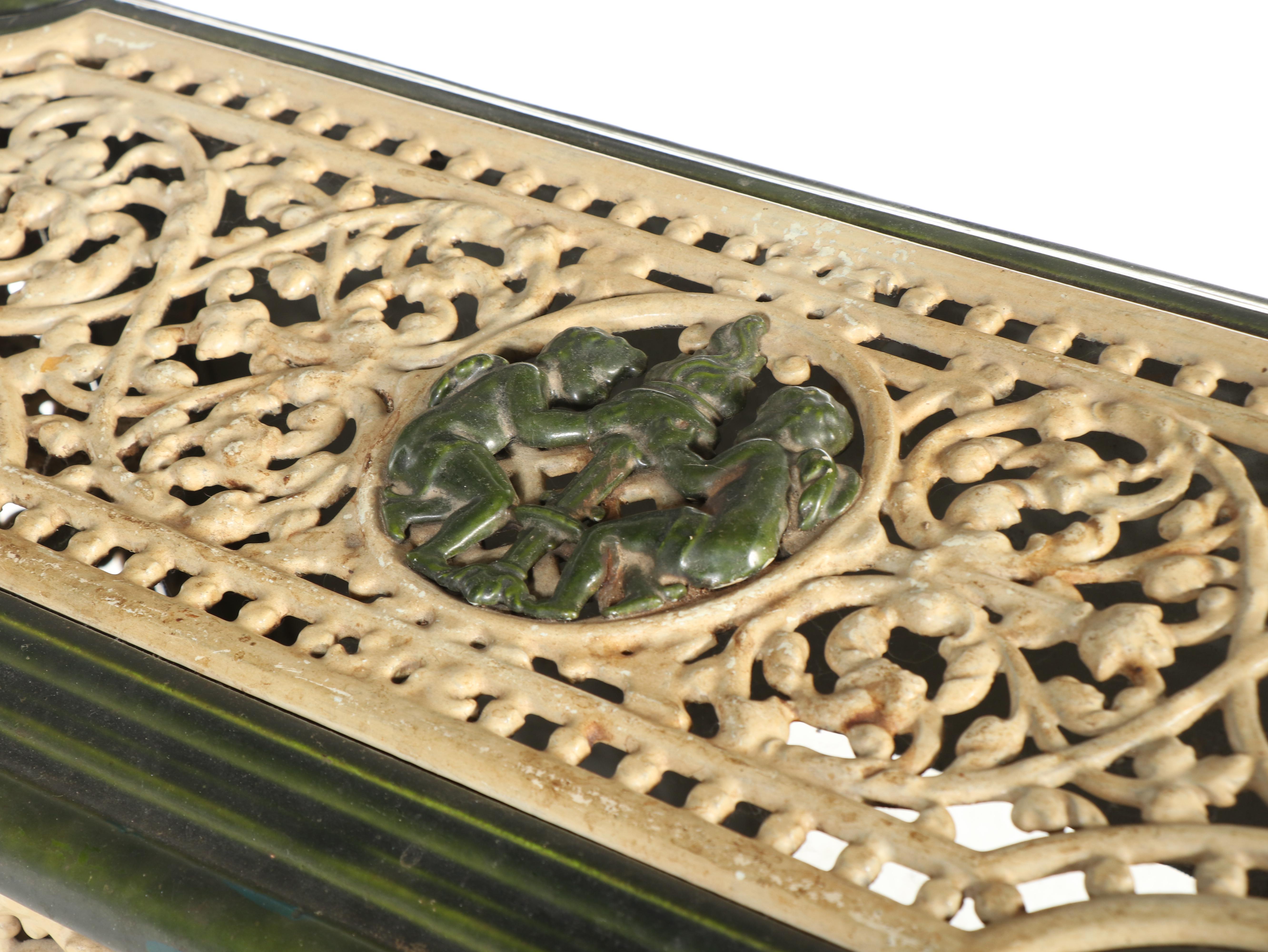 Enameled Cast Iron Parlor Stove, Late 19th/Early 20th Century