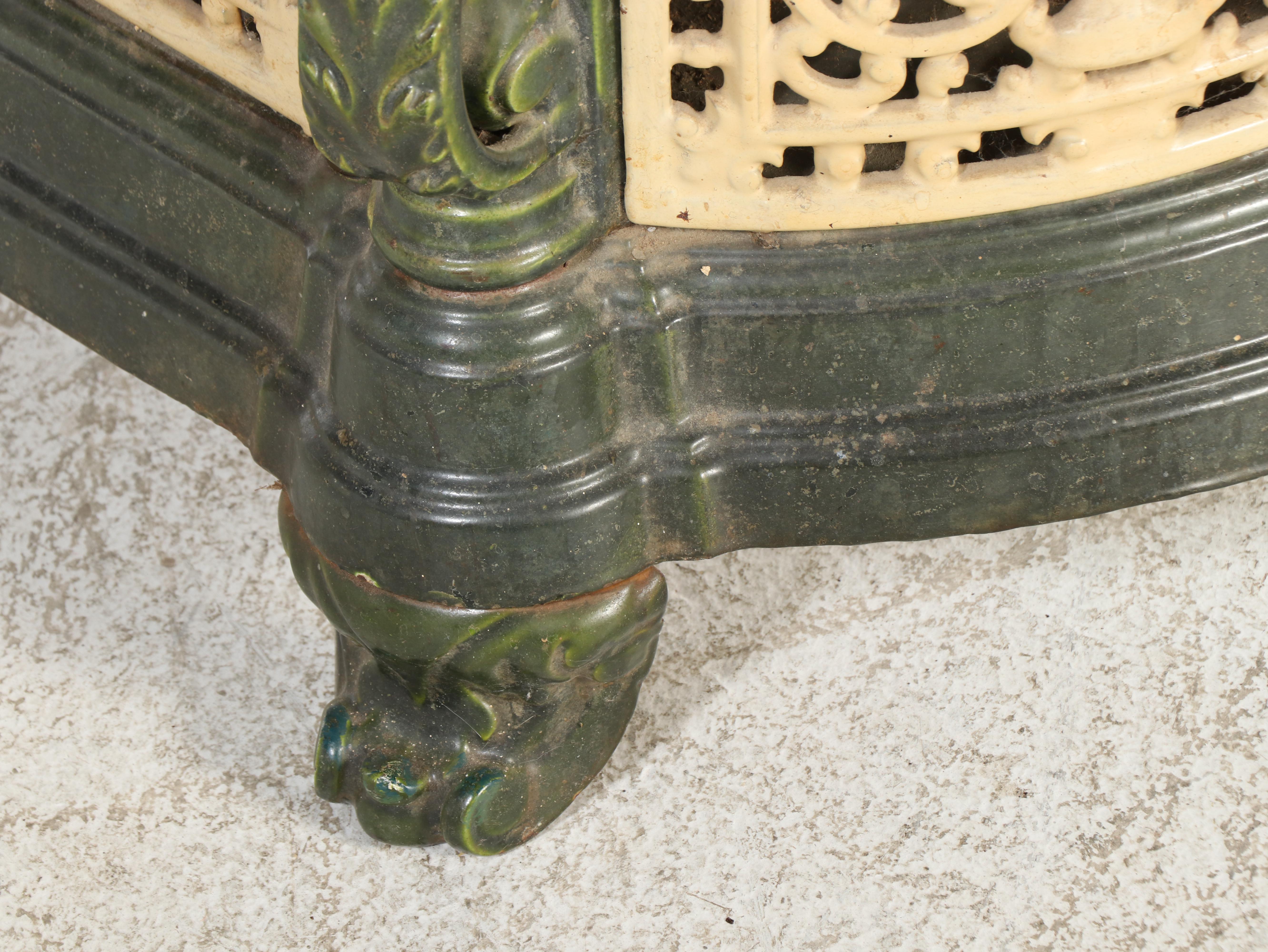 Enameled Cast Iron Parlor Stove, Late 19th/Early 20th Century