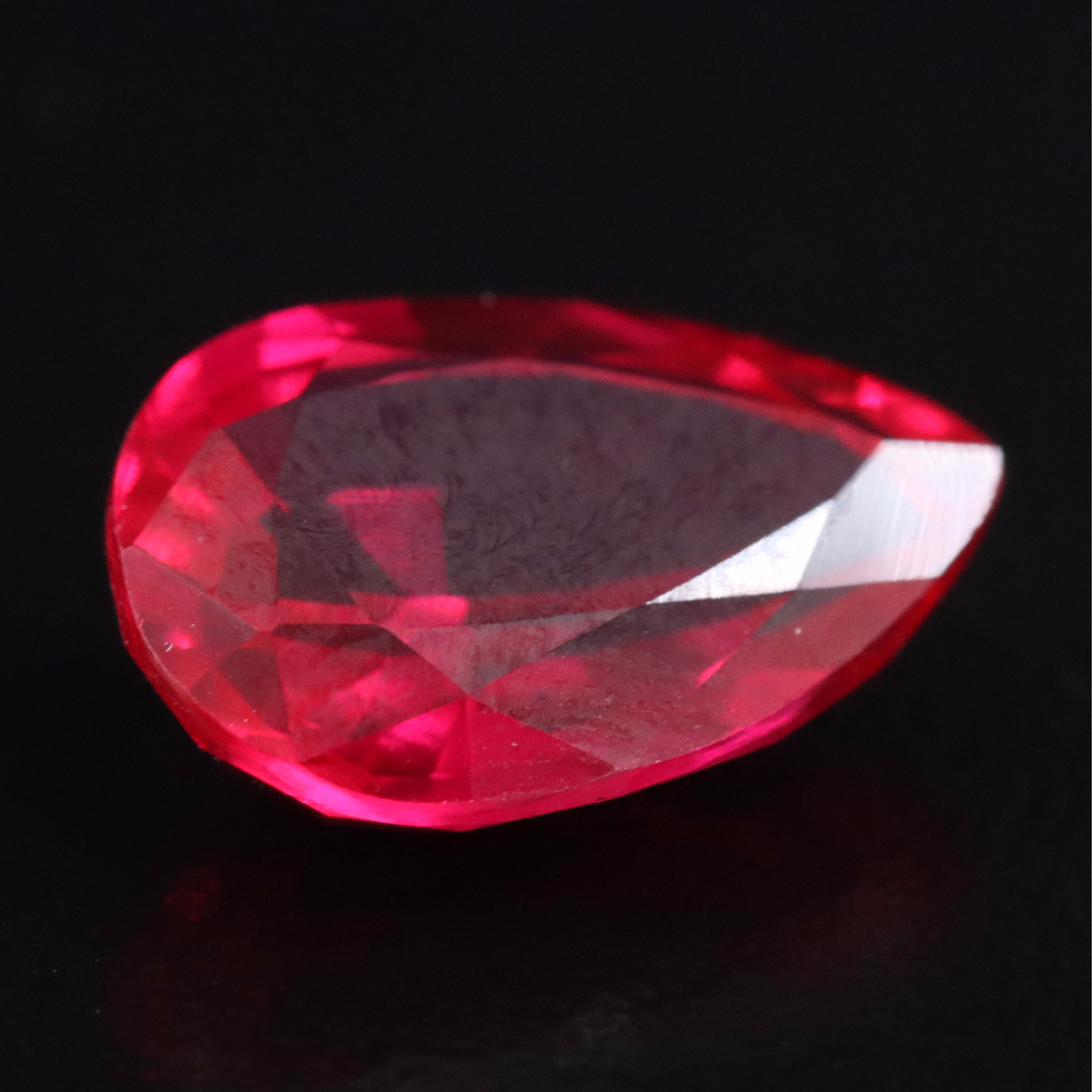 Sterling Sun Earrings, Barrette and Loose Red Glass