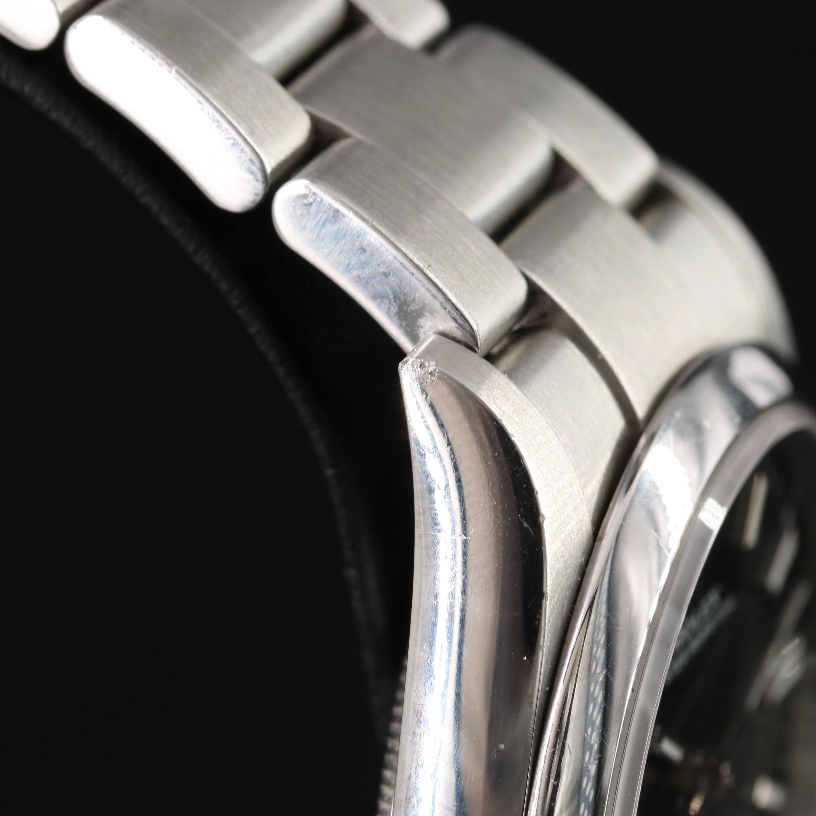 Rolex Black Dial Oyster Steel 36mm Watch