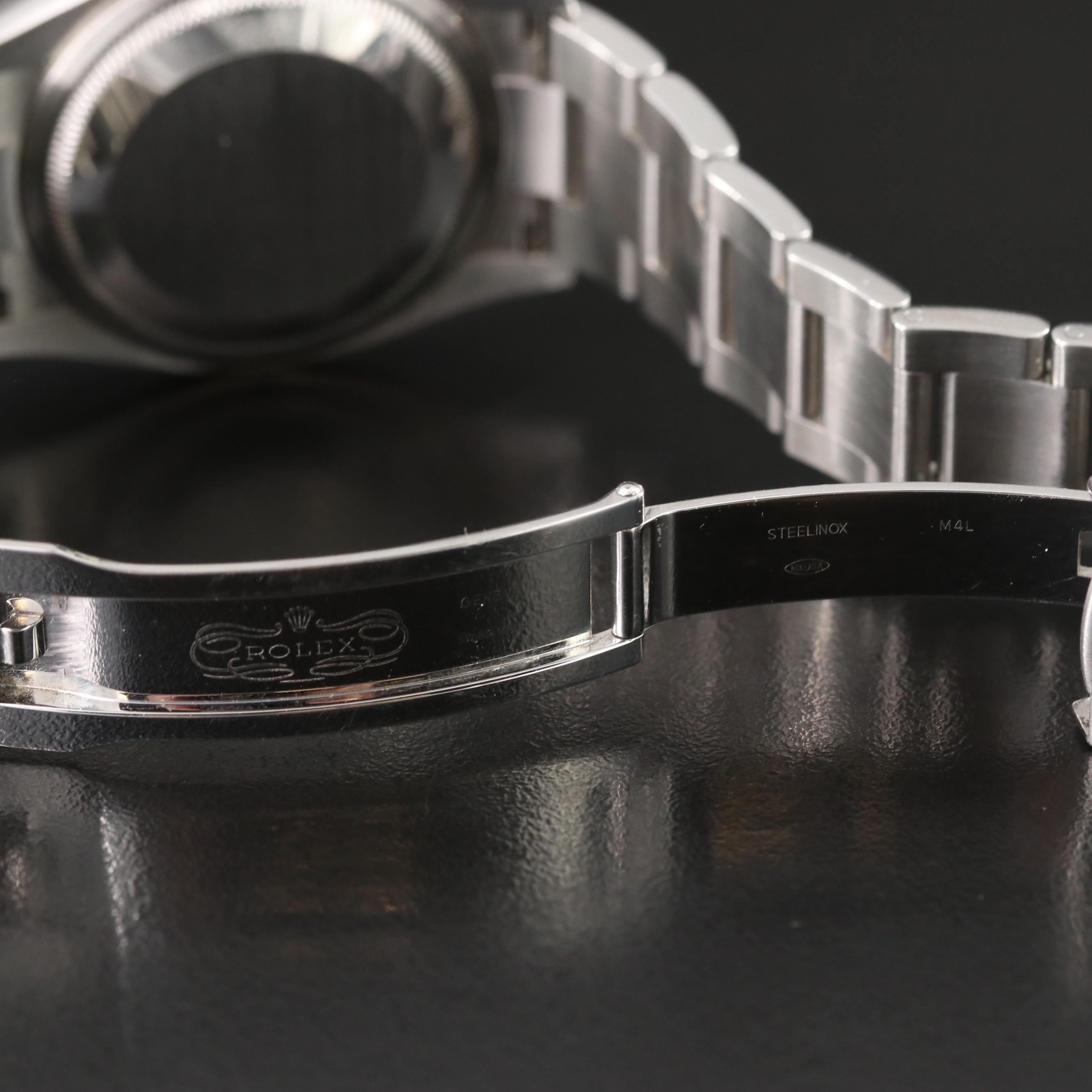 Rolex Black Dial Oyster Steel 36mm Watch