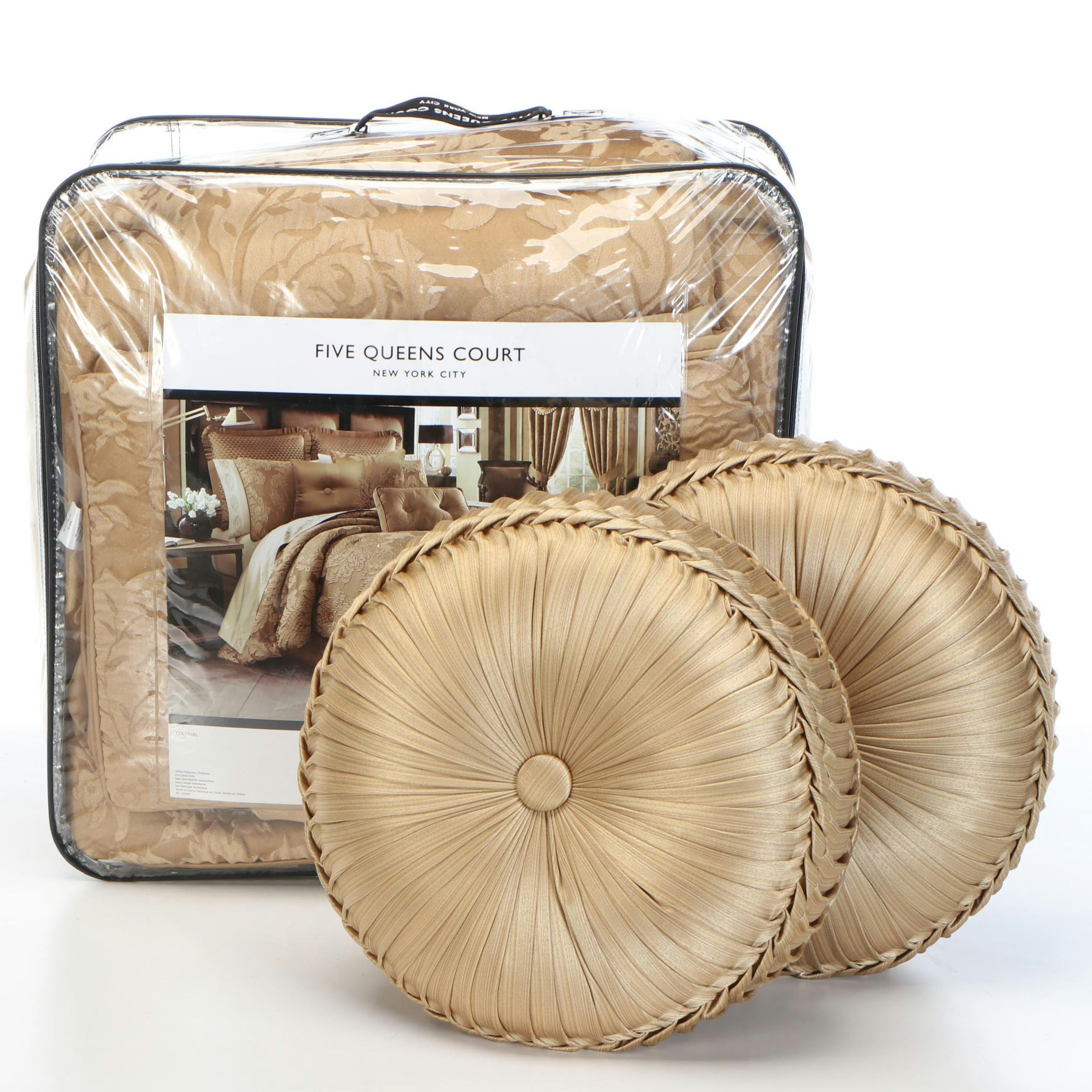 Five Queens Court Queen Size Comforter, Pillows and More