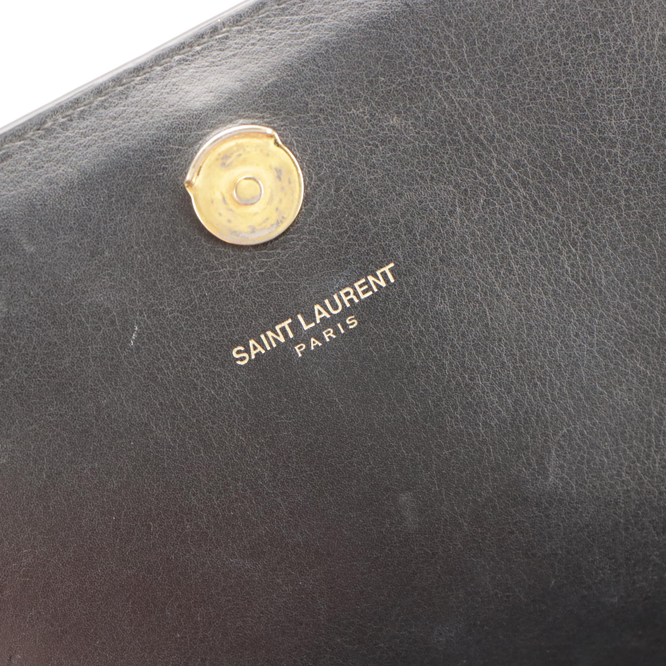 Saint Laurent Monogram Kate Shoulder Bag in Patch Embellished Leather