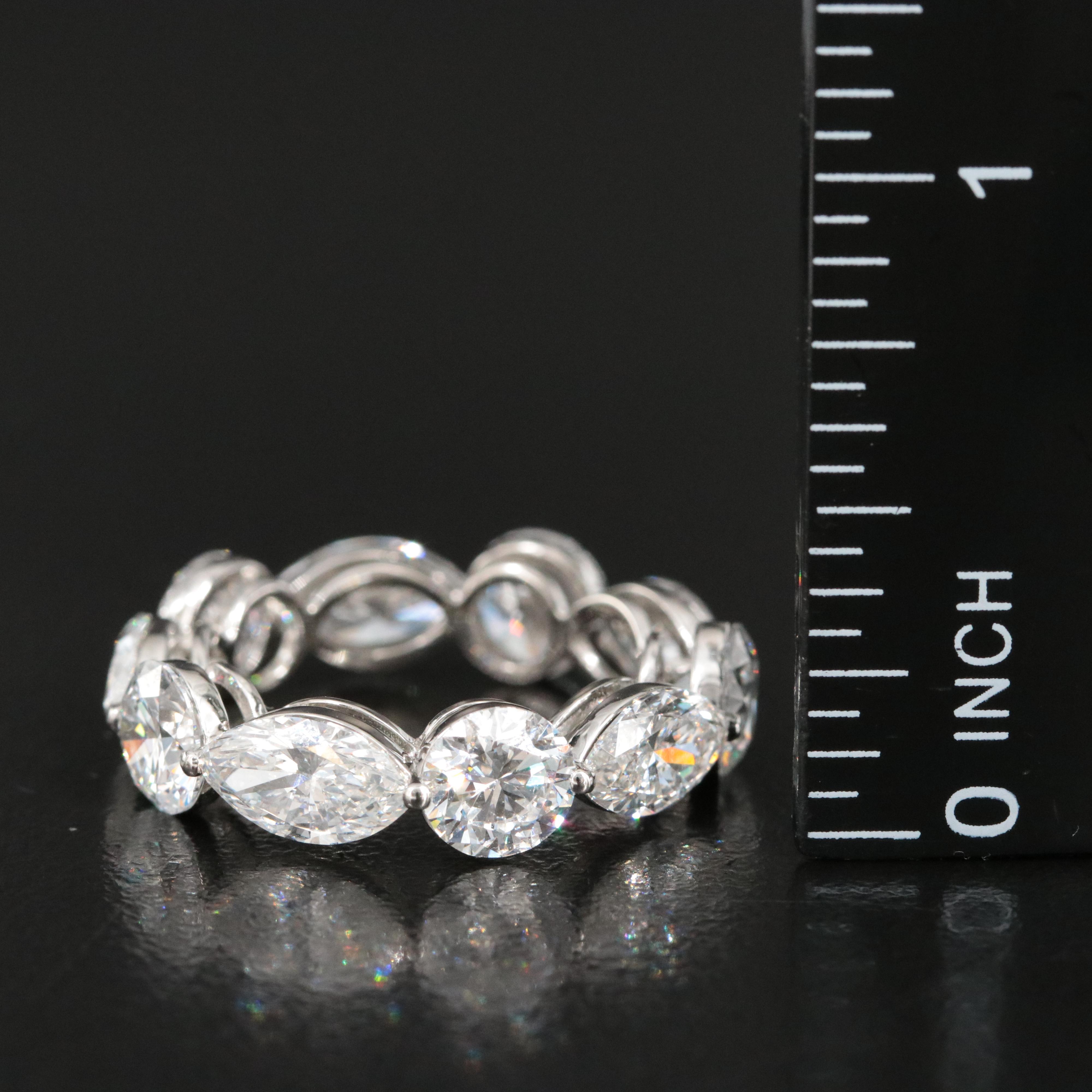 Platinum 7.60 CTW Lab Grown Diamond Eternity Band