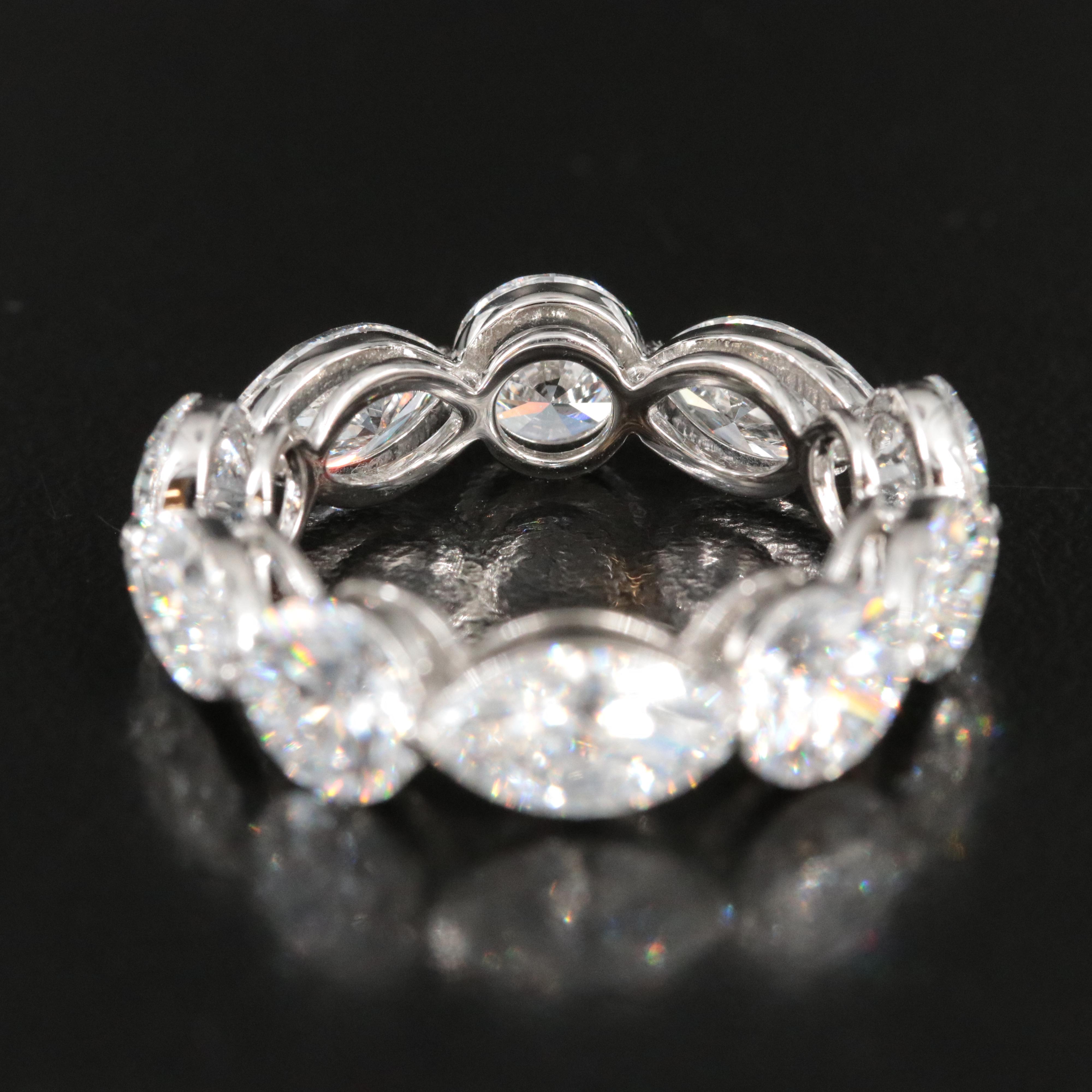 Platinum 7.60 CTW Lab Grown Diamond Eternity Band
