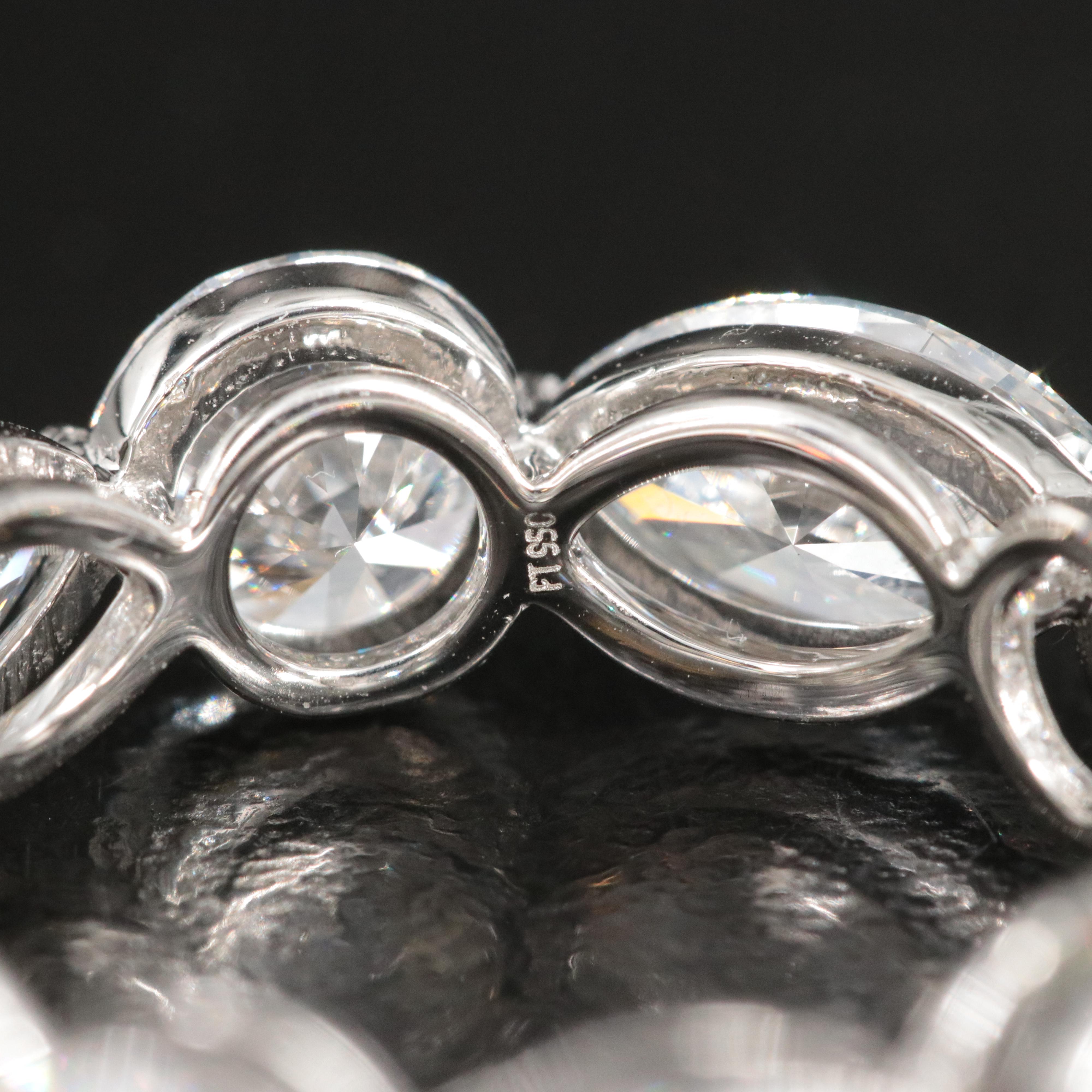 Platinum 7.60 CTW Lab Grown Diamond Eternity Band