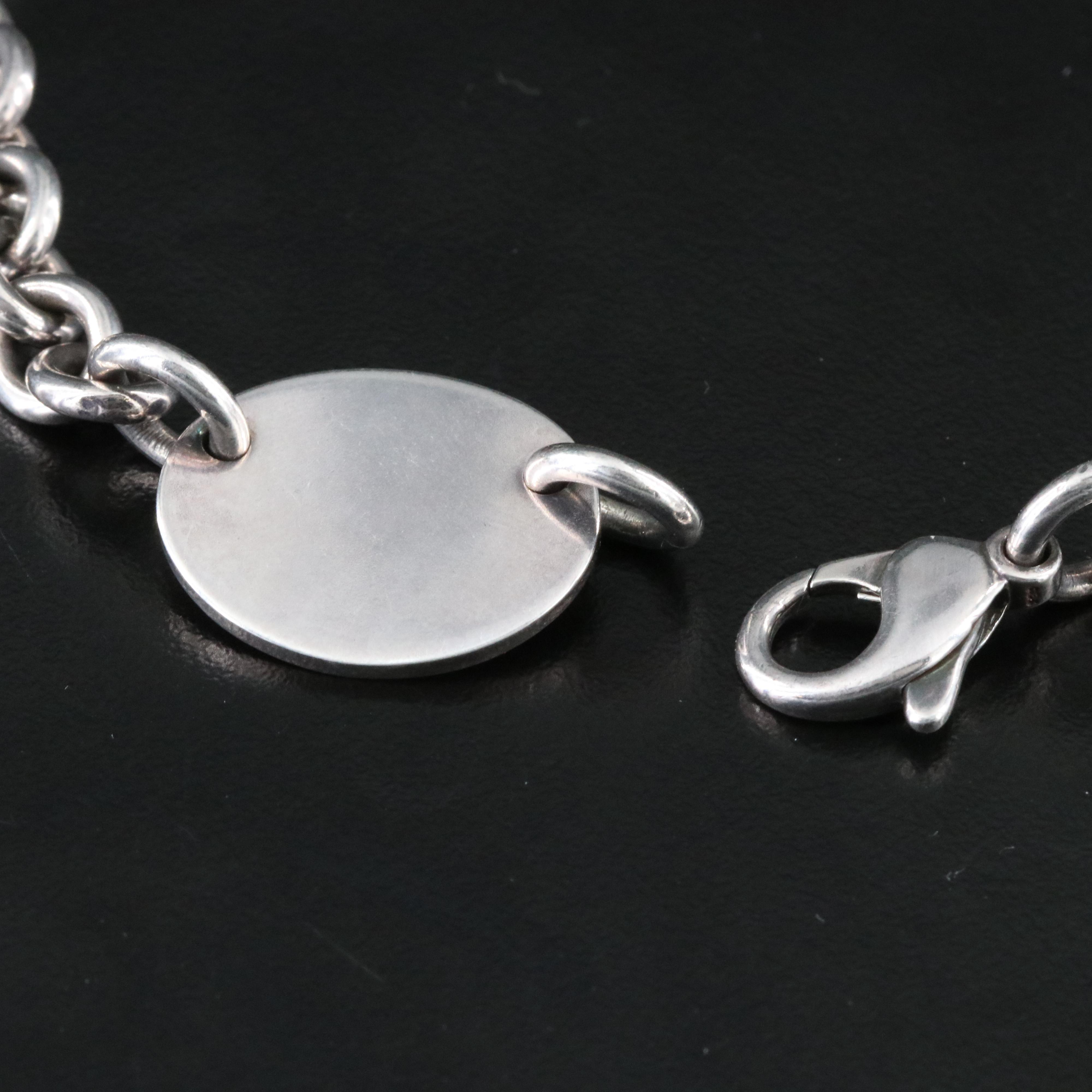 Tiffany & Co. Return to Tiffany Sterling Oval Tag Necklace