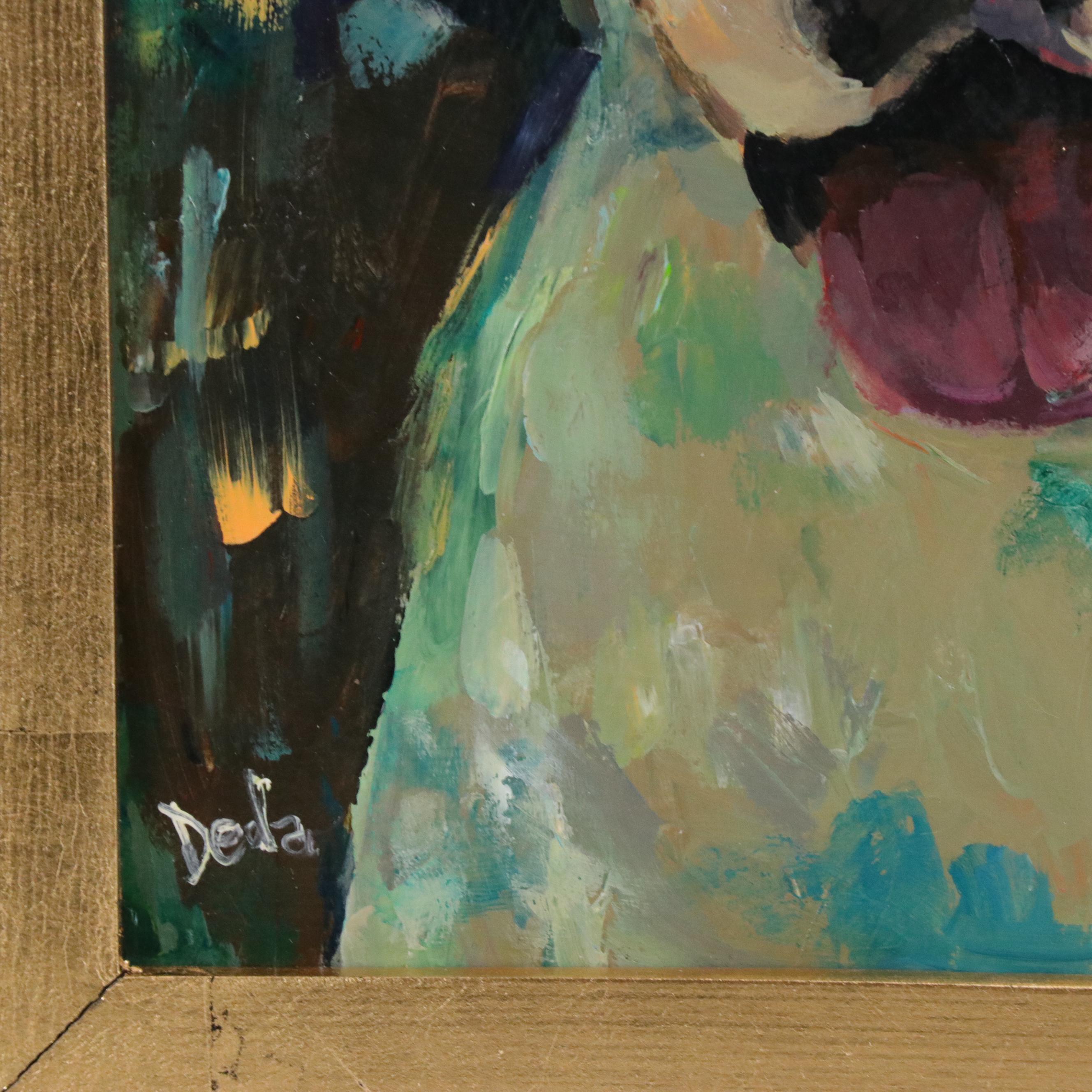 Adam Deda Dog Oil Portait "Labrador - Amigo," 2024