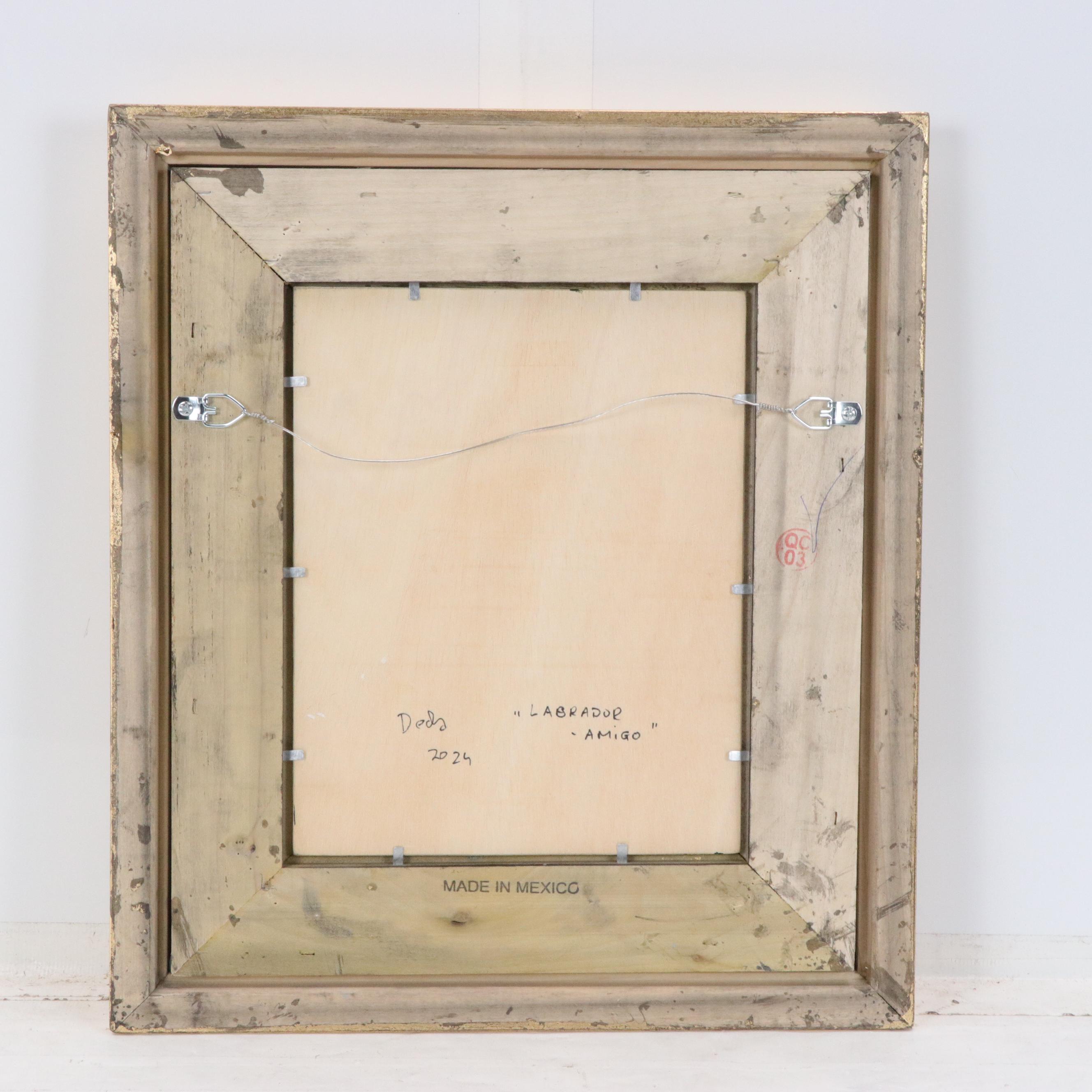 Adam Deda Dog Oil Portait "Labrador - Amigo," 2024