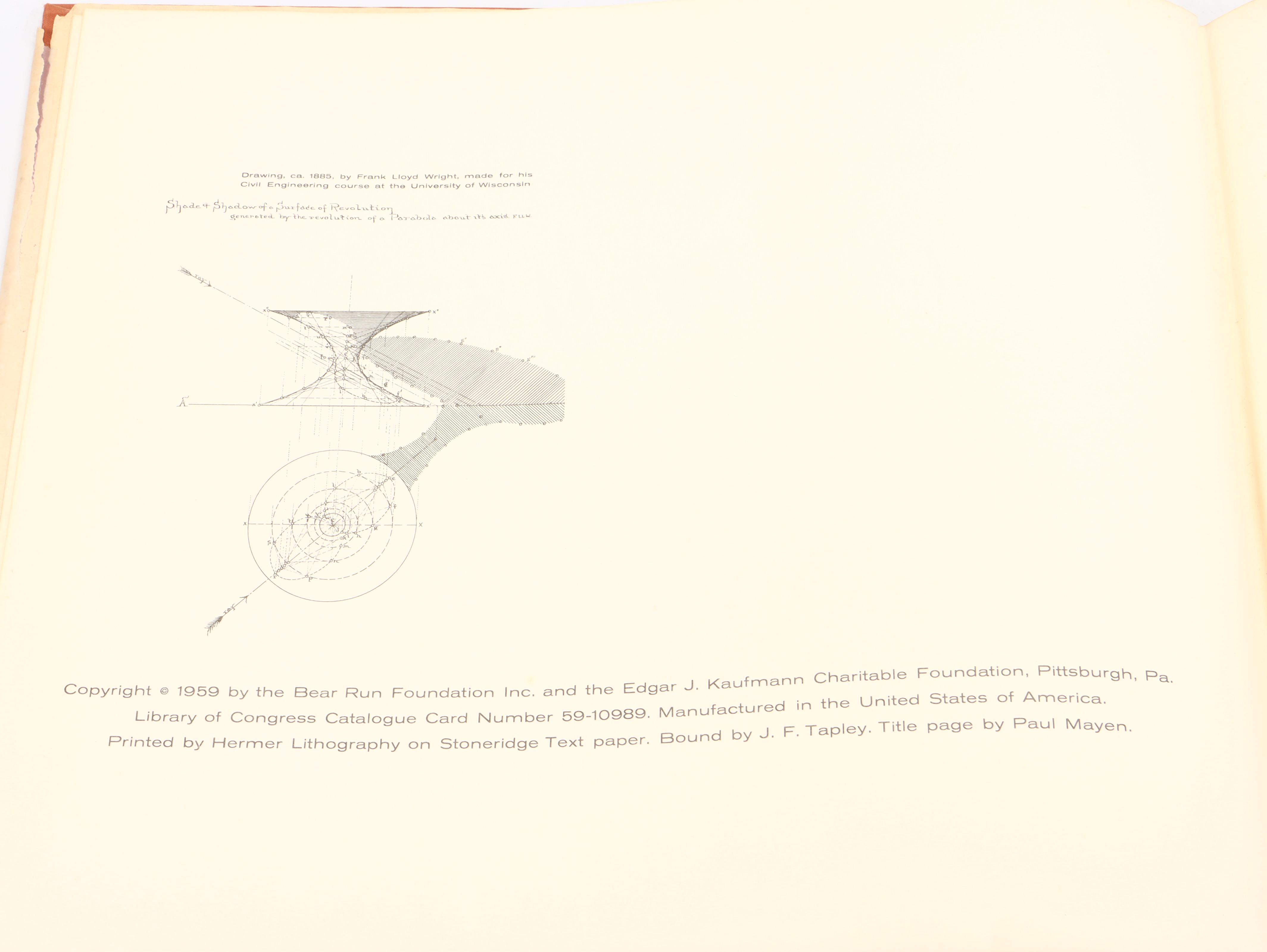 "Frank Lloyd Wright: Drawings for a Living Architecture" by Giuseppe Samonà