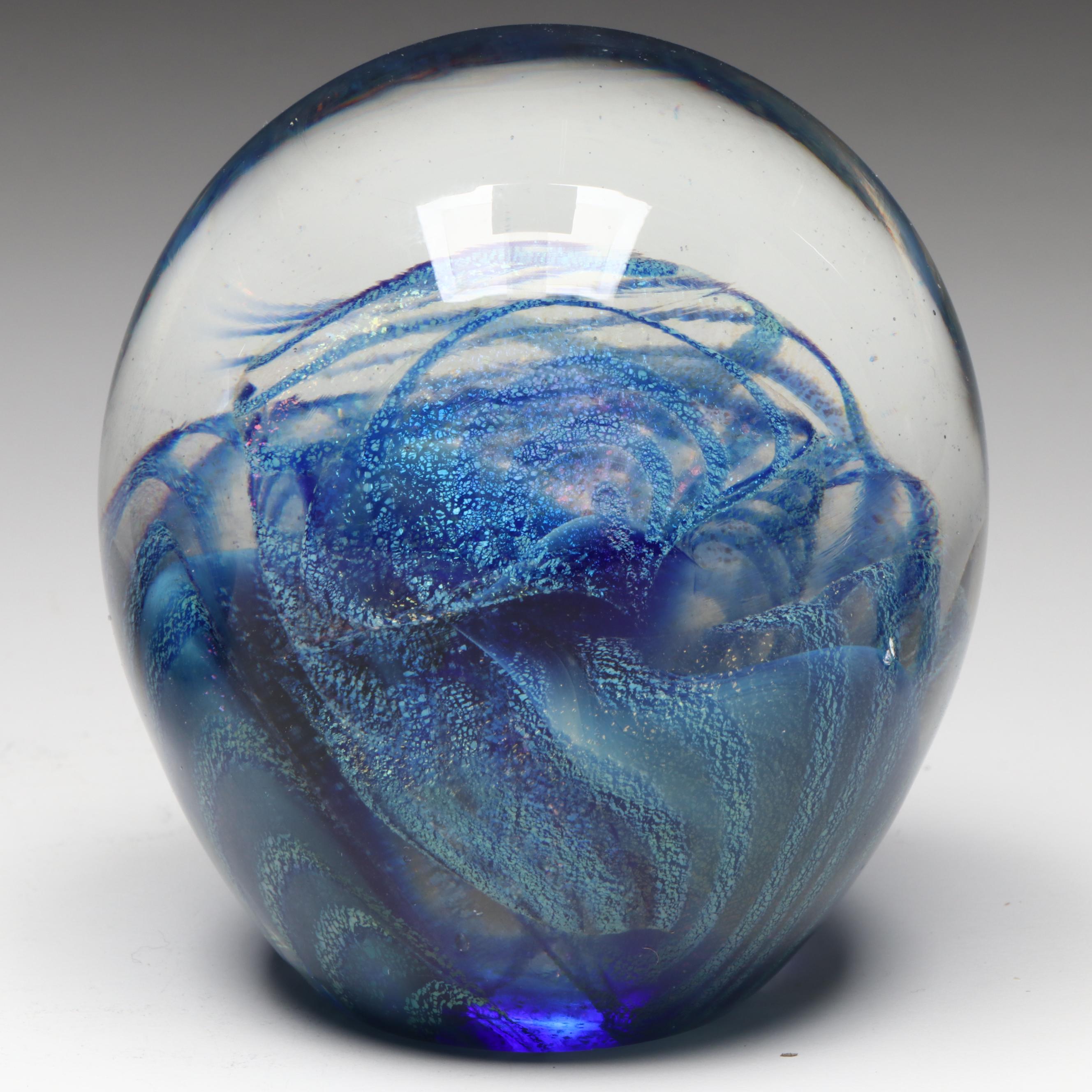 Robert Eickholt and Other Dichroic Art Glass Paperweights
