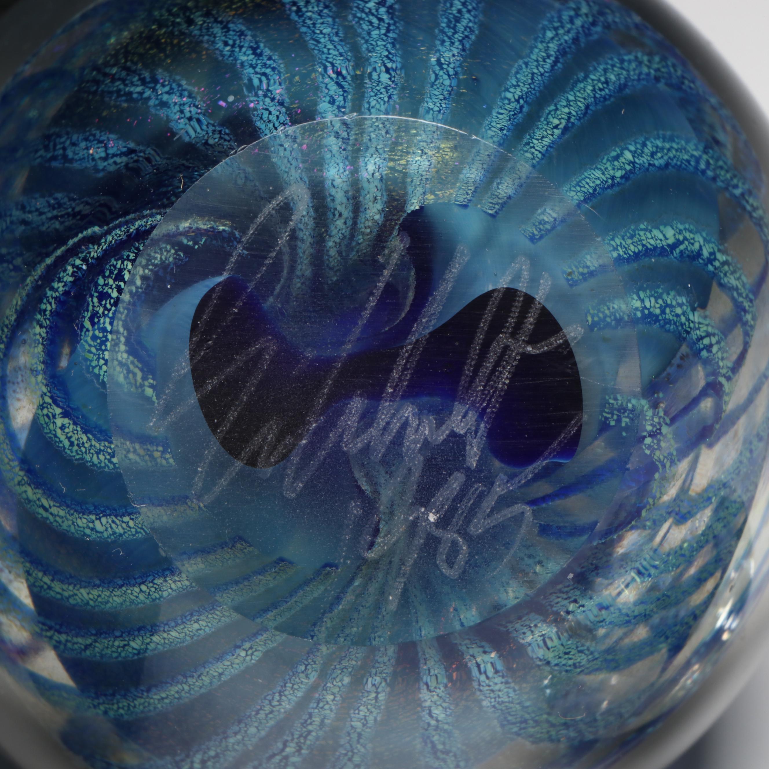 Robert Eickholt and Other Dichroic Art Glass Paperweights