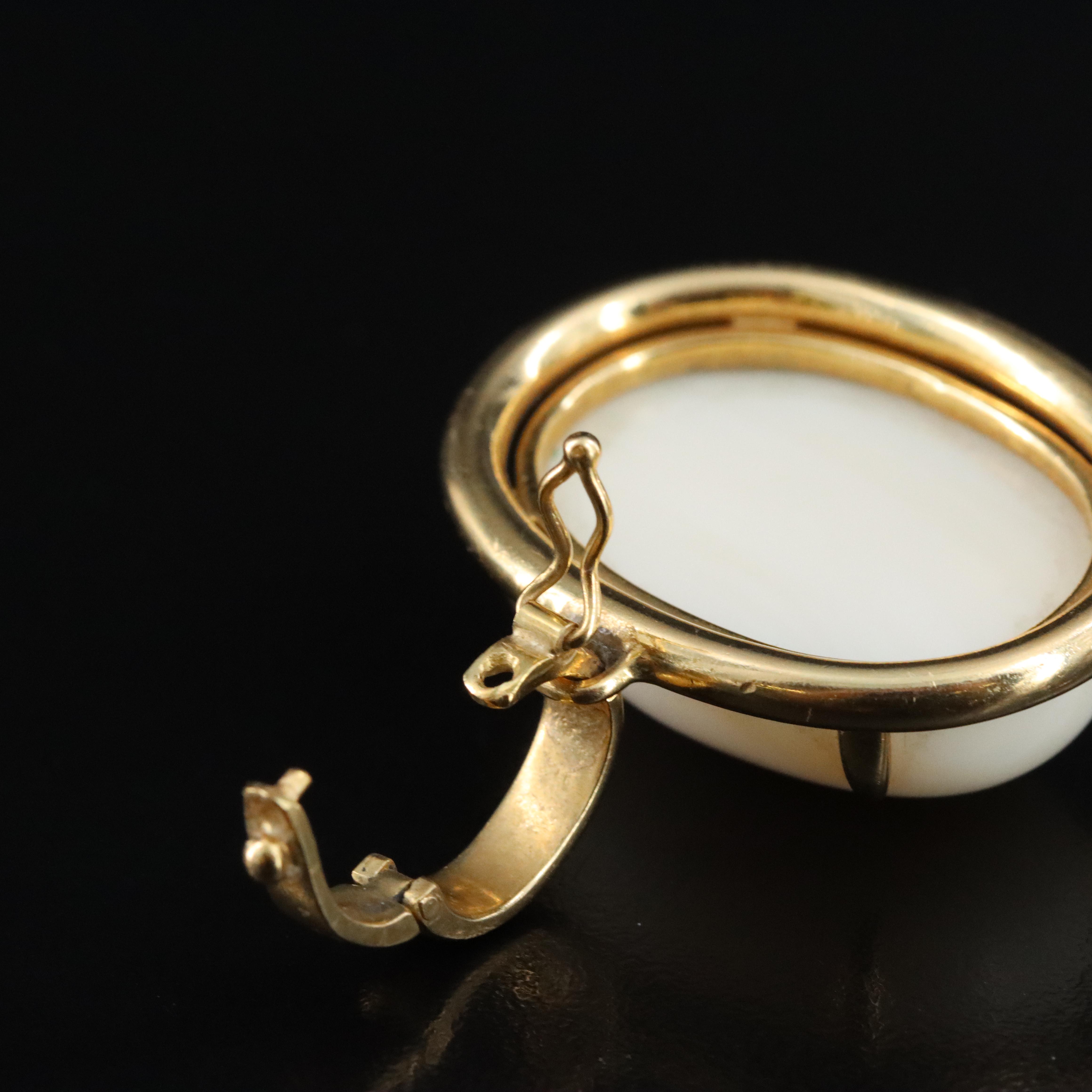 Gump's 18K Coral Enhancer Pendant