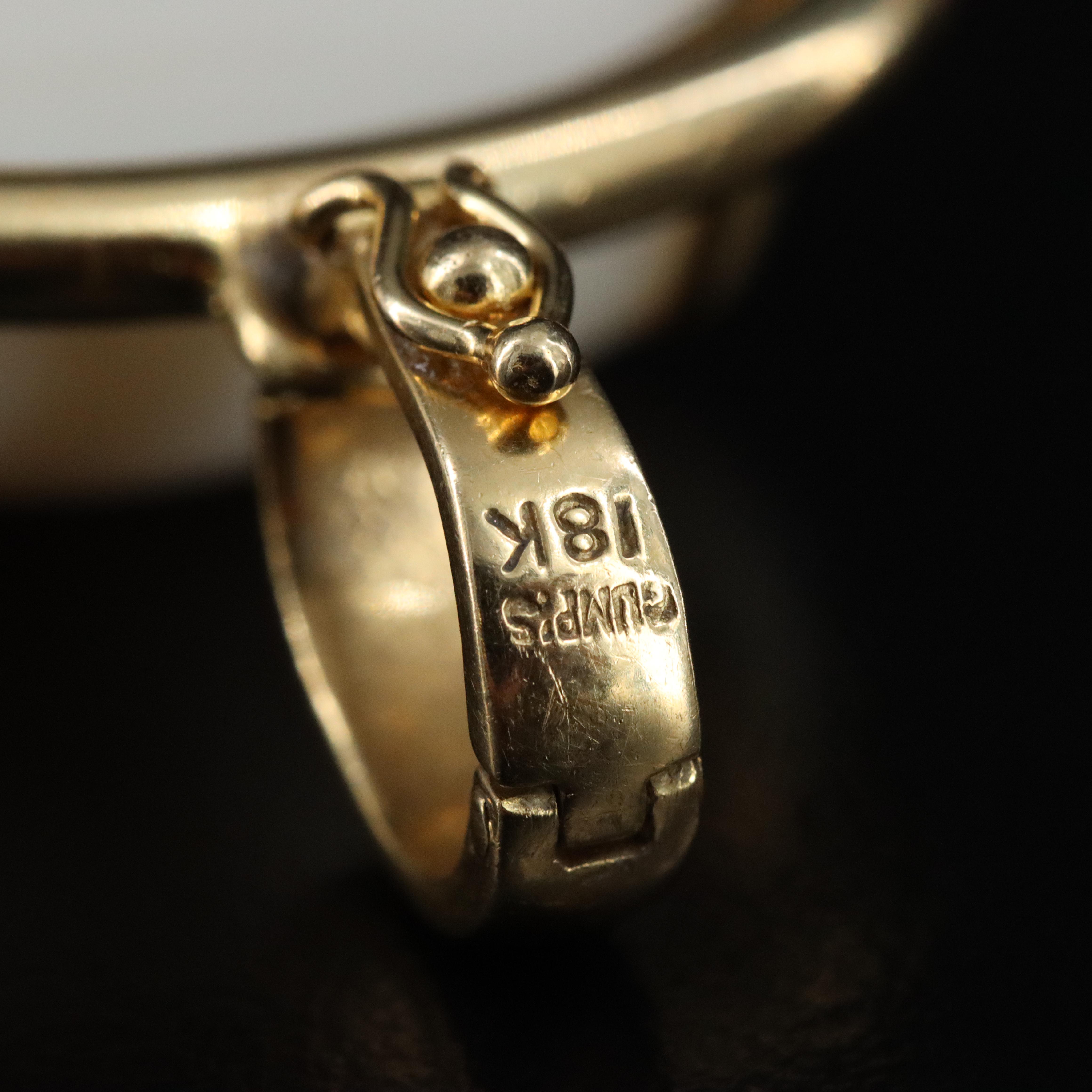 Gump's 18K Coral Enhancer Pendant