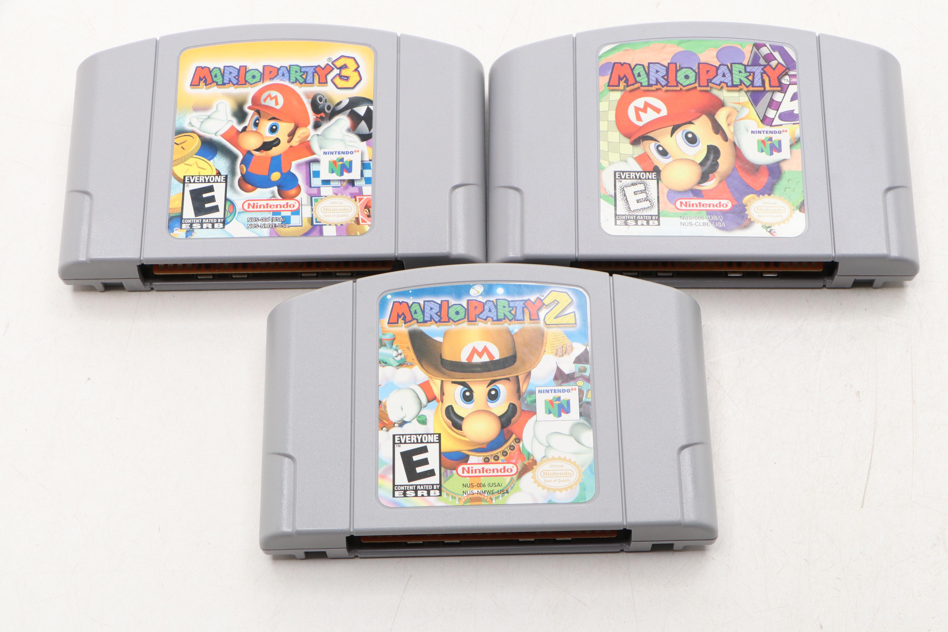 Nintendo 64 Mario Games Collection with Mario Party 3 Box