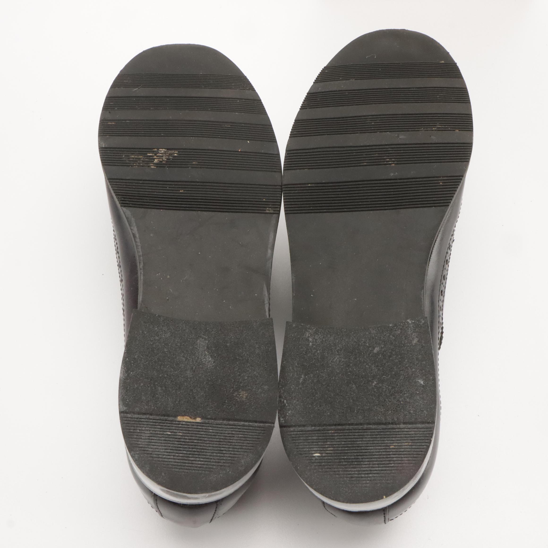 Boy's Scott David Wall Street Wingtip Brogue Leather Dress Shoes with Boxes