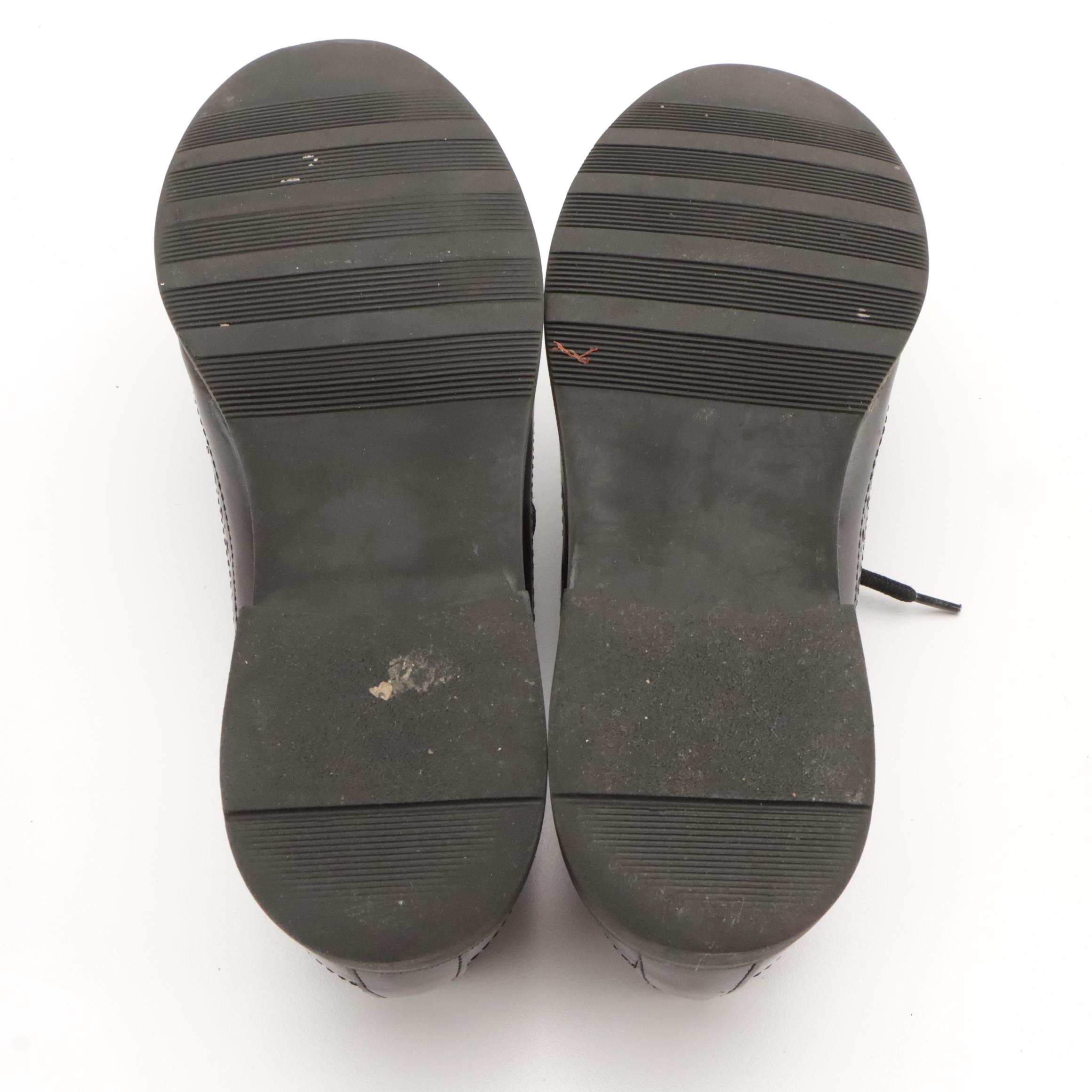 Boy's Scott David Wall Street Wingtip Brogue Leather Dress Shoes with Boxes