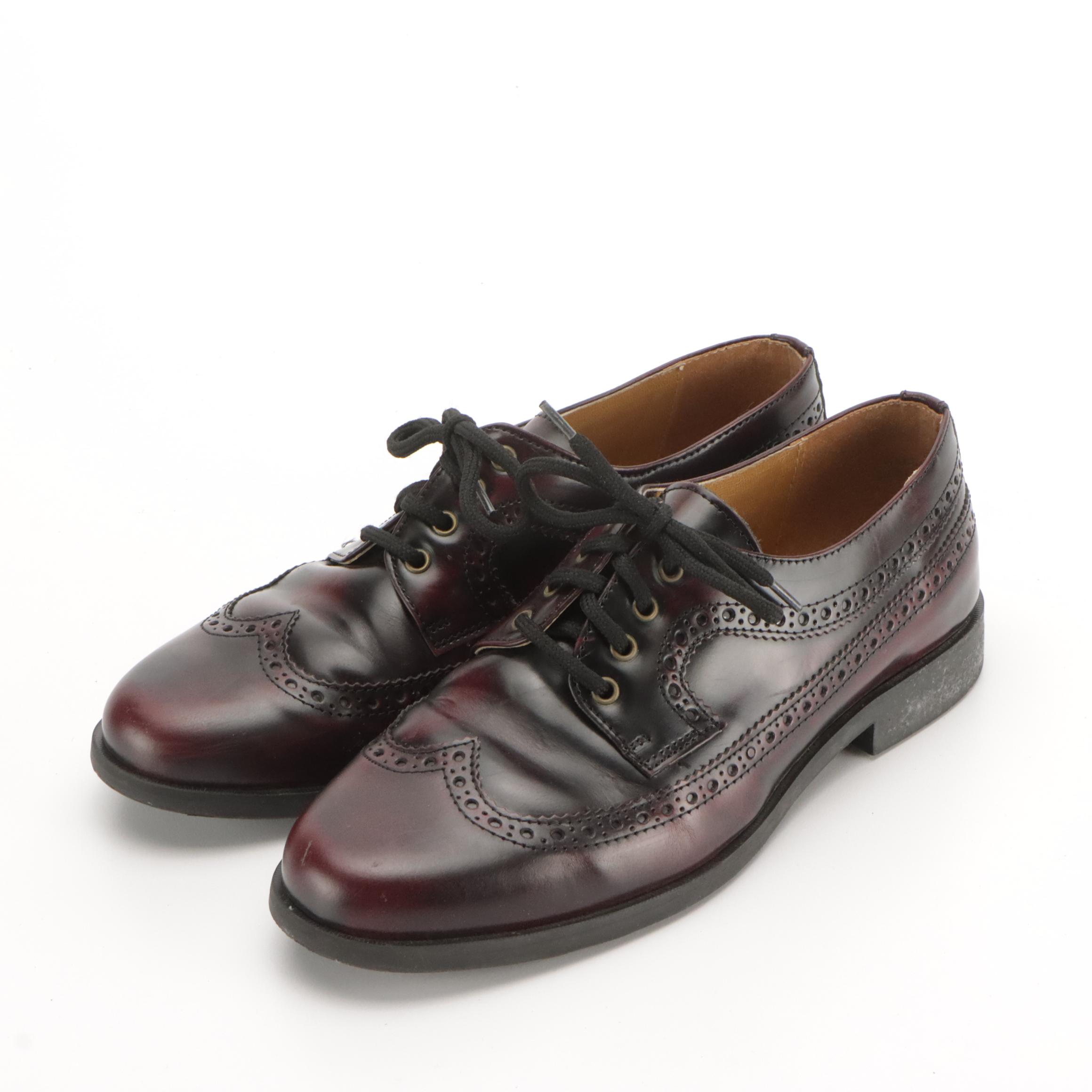 Boy's Scott David Wall Street Wingtip Brogue Leather Dress Shoes with Boxes