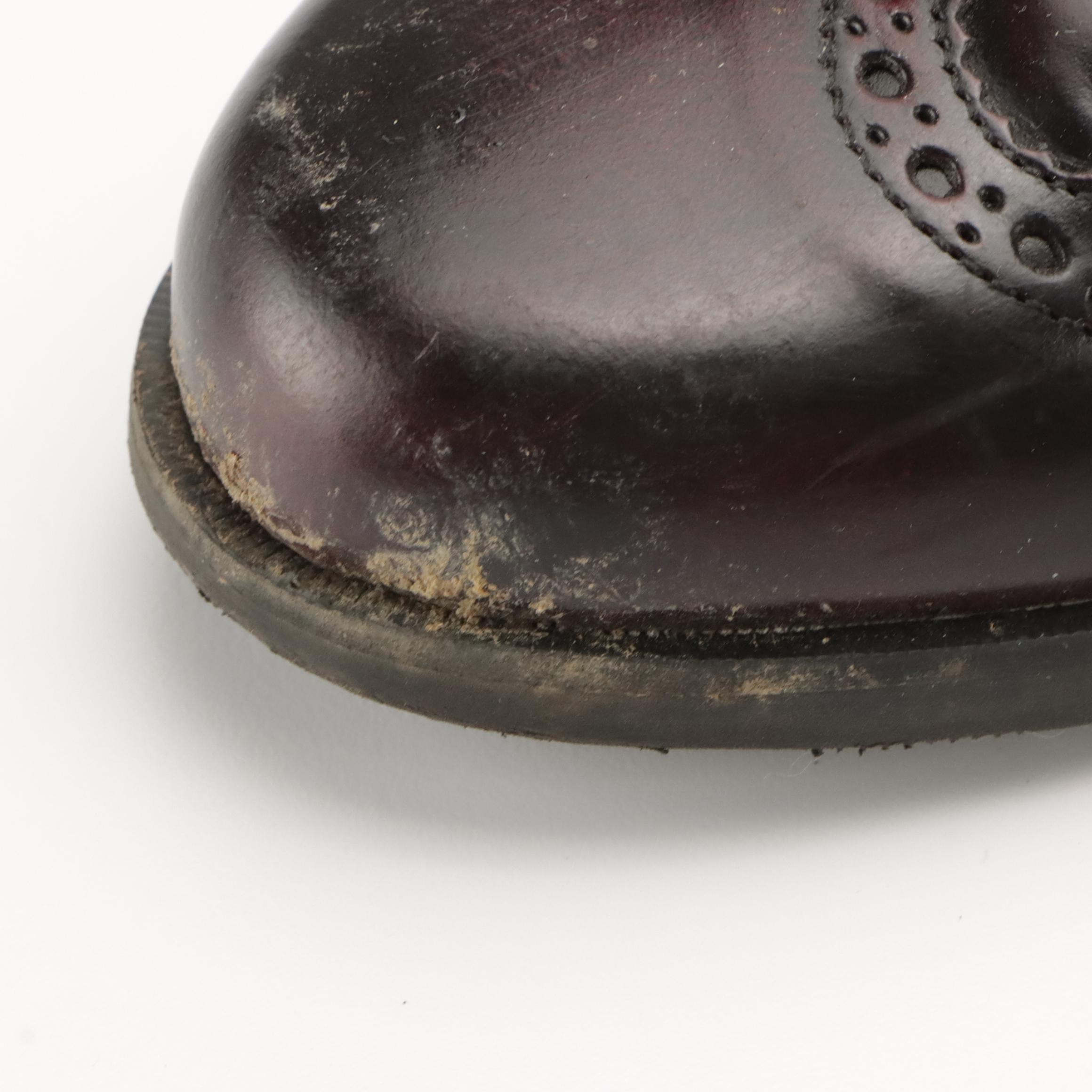 Boy's Scott David Wall Street Wingtip Brogue Leather Dress Shoes with Boxes