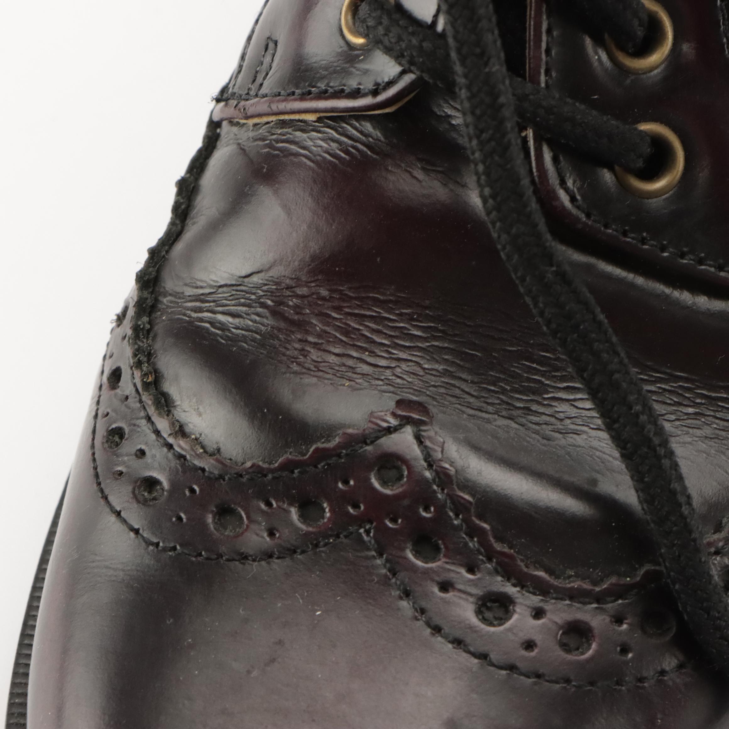 Boy's Scott David Wall Street Wingtip Brogue Leather Dress Shoes with Boxes