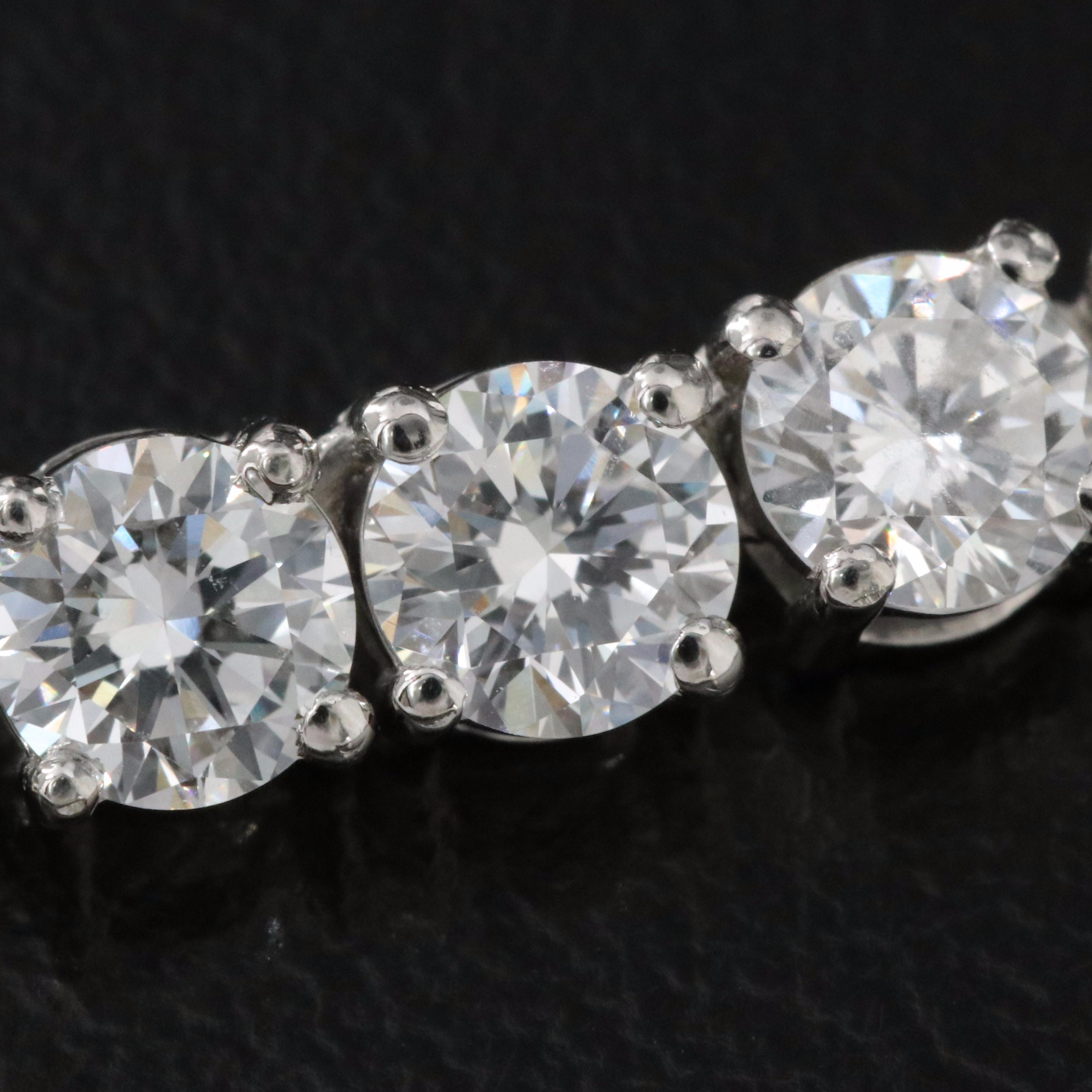 Platinum 21.13 CTW Lab Grown Diamond Riviera Necklace