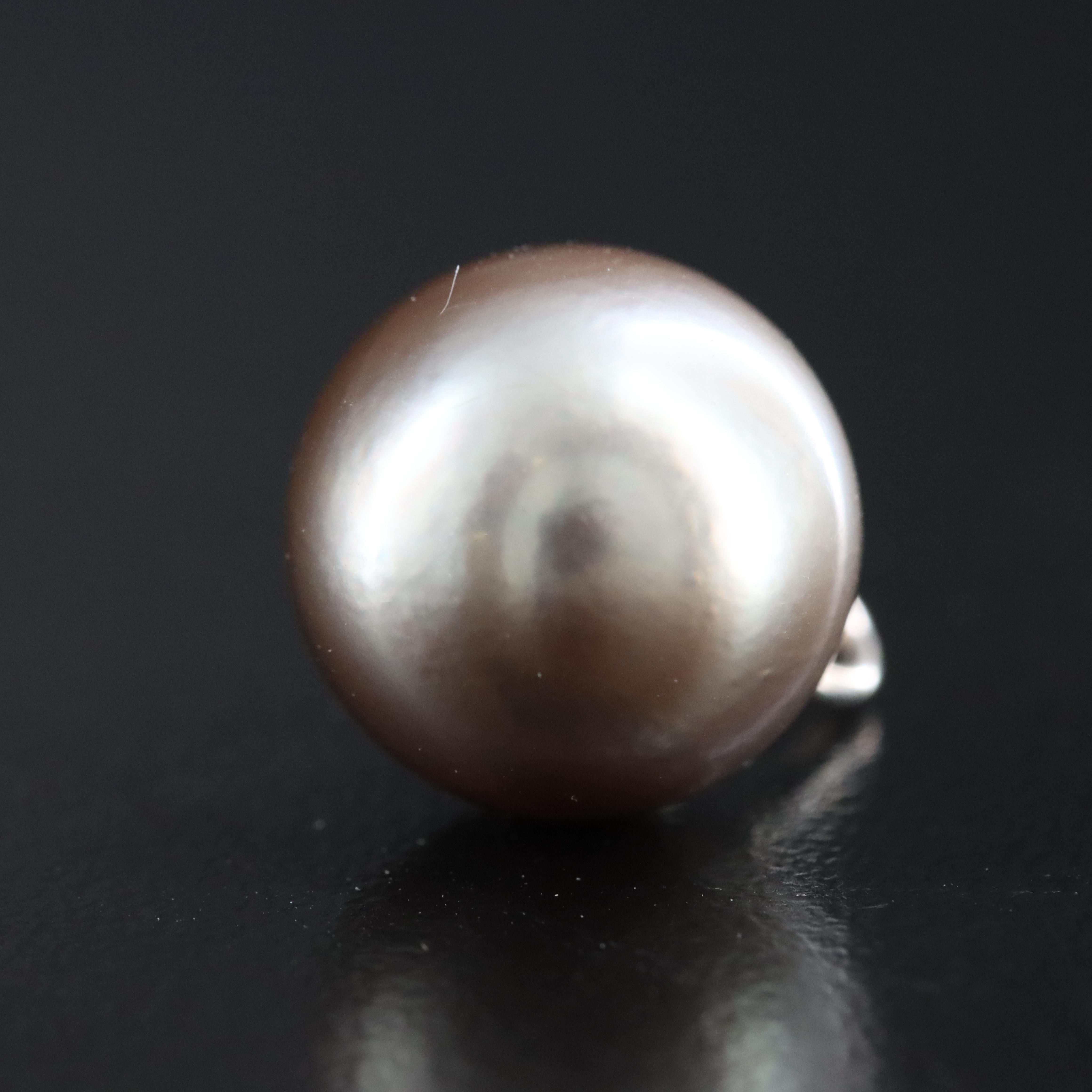 18K 12.50mm Pearl Pendant