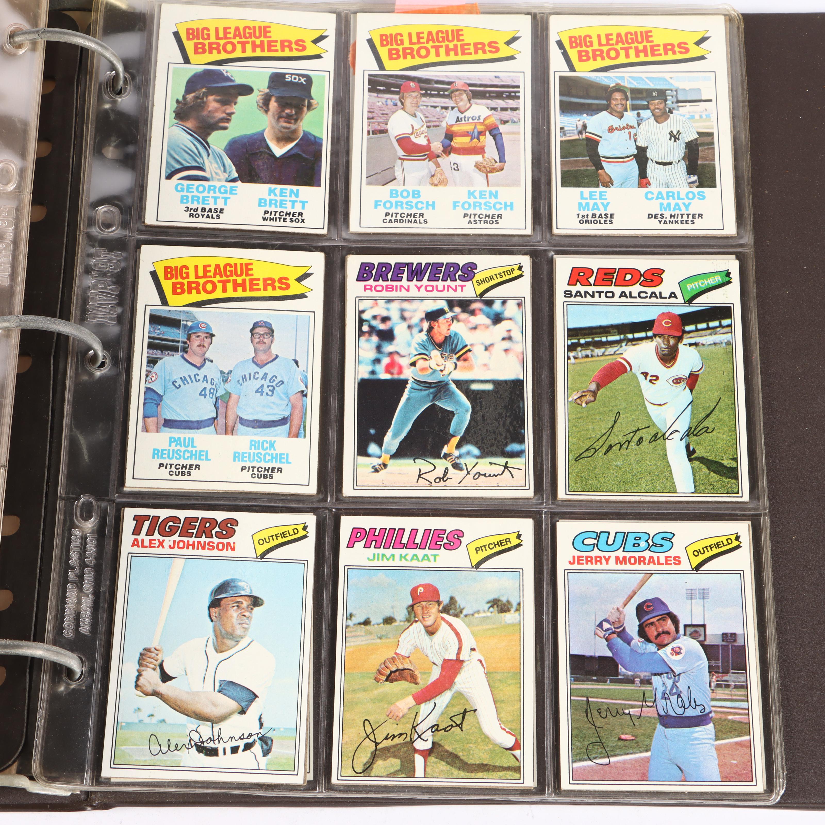 1977 Topps Baseball Card Set Featuring Andre Dawson and Dale Murphy Rookies