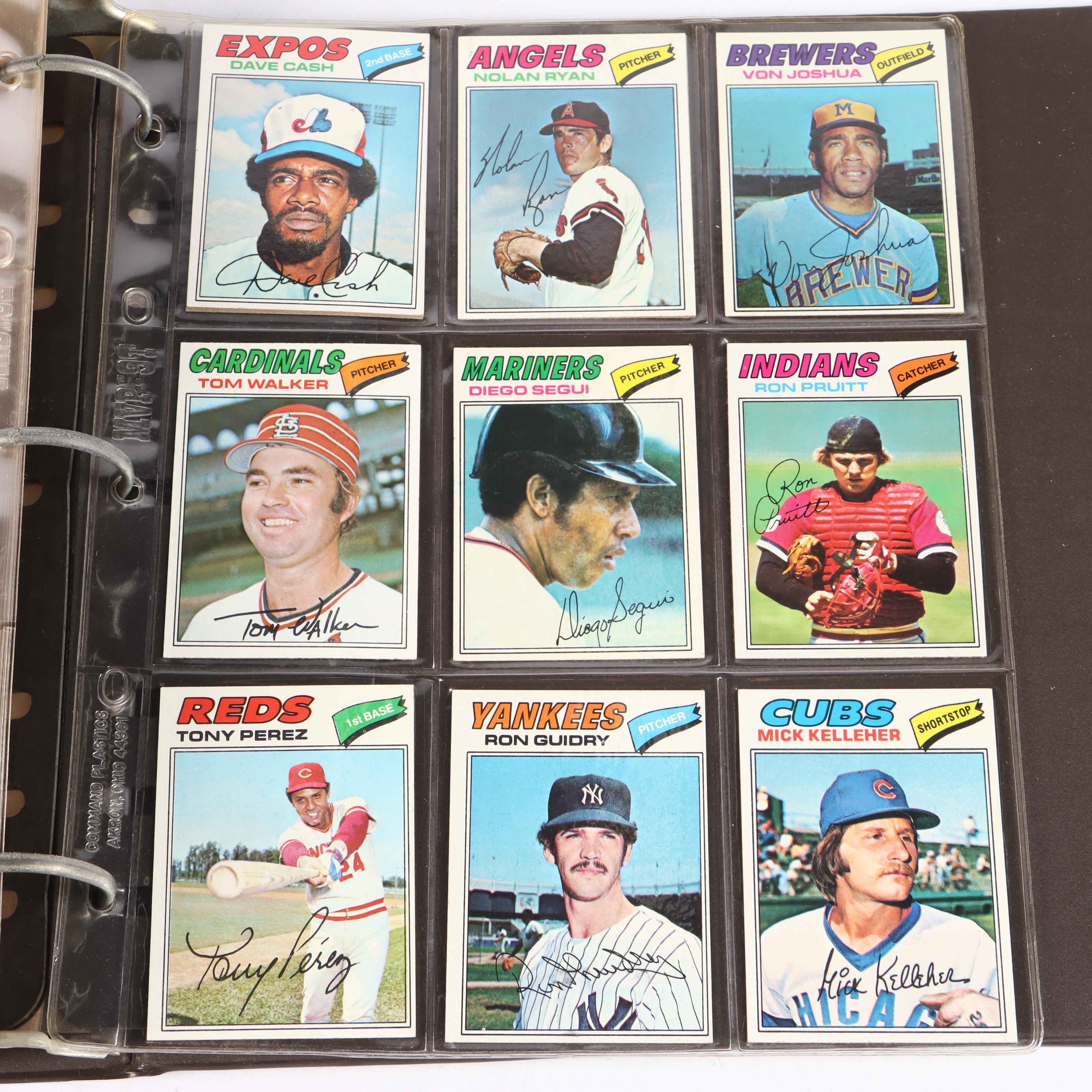 1977 Topps Baseball Card Set Featuring Andre Dawson and Dale Murphy Rookies