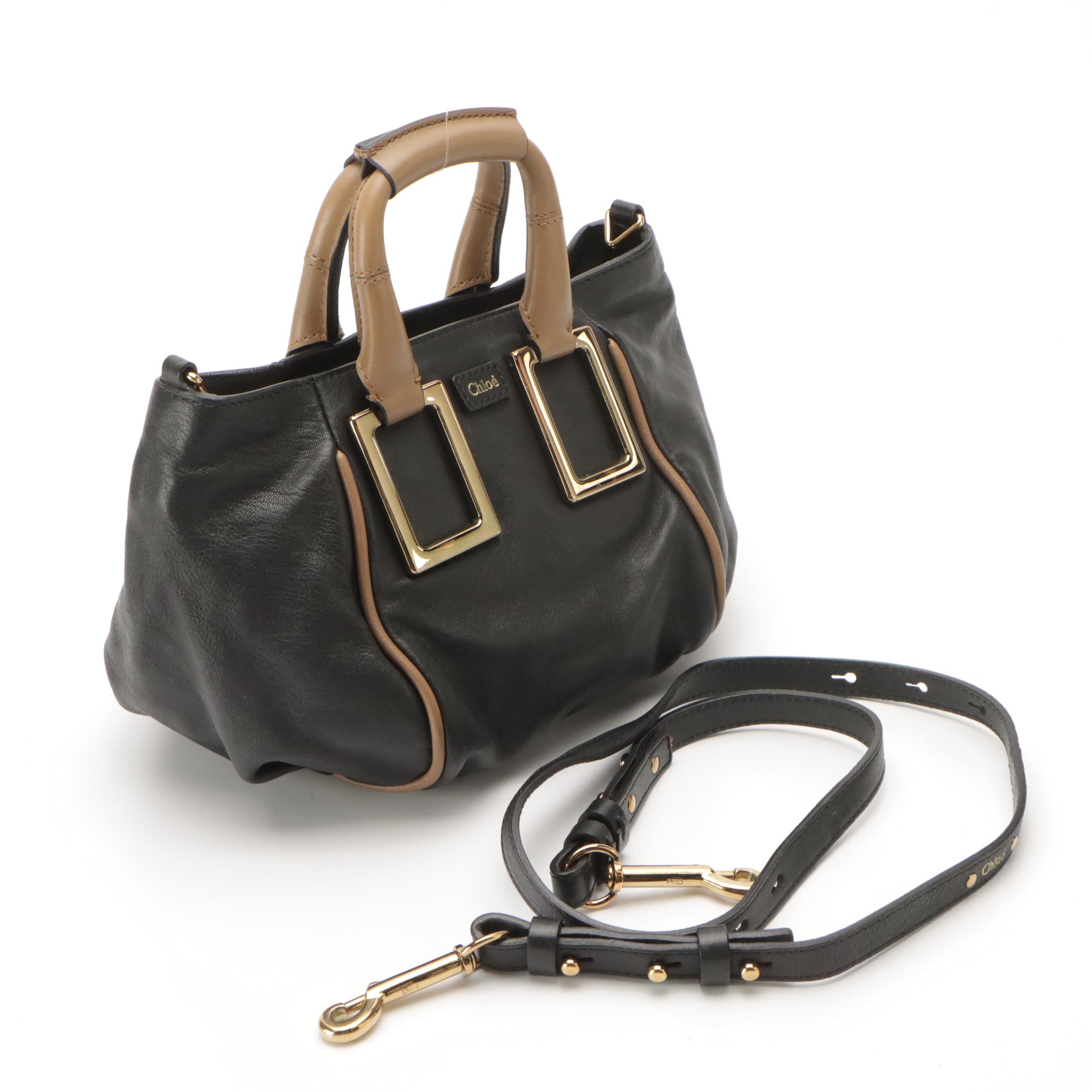Chloé Mini Ethel Bicolor Leather Two-Way Bag
