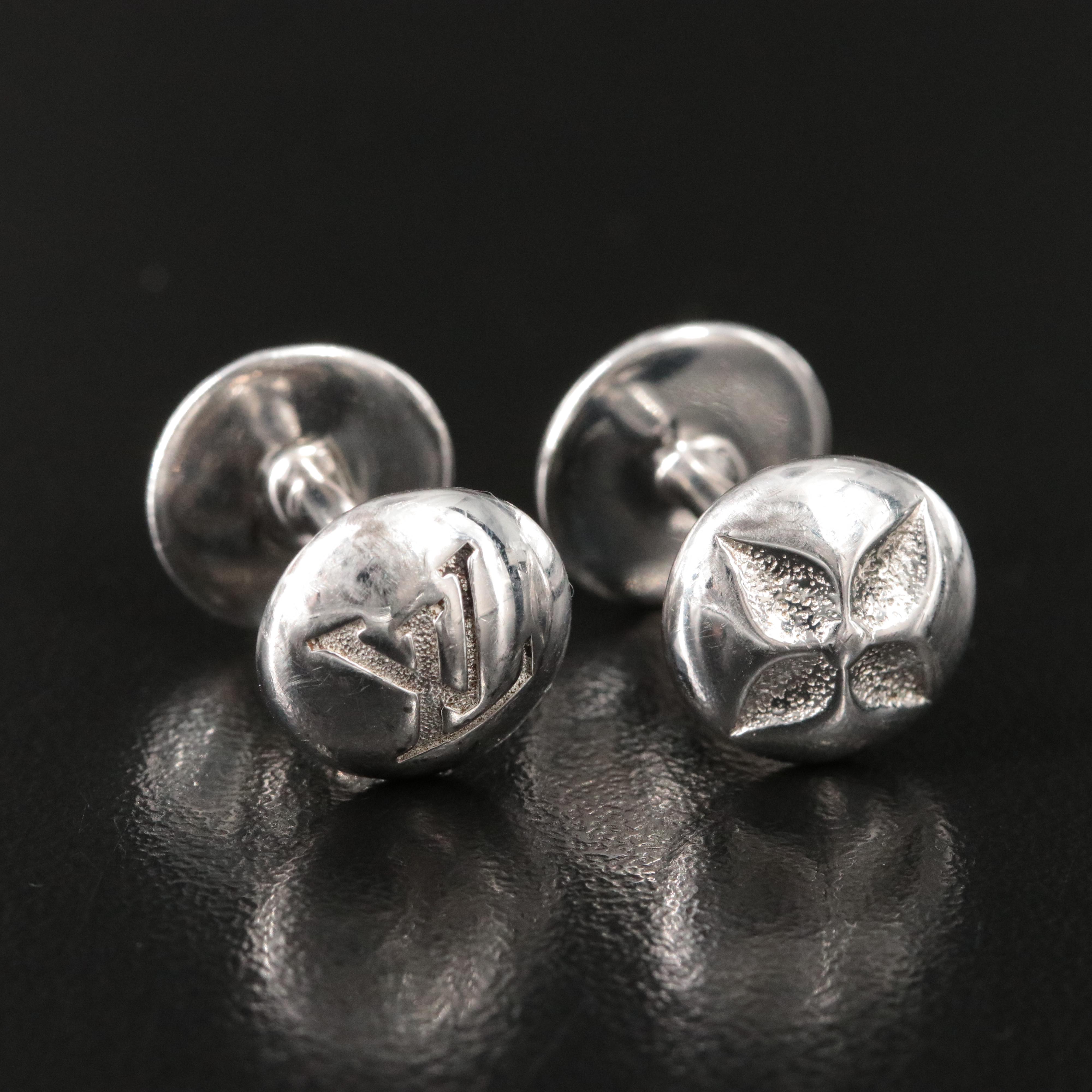 Louis Vuitton Sterling  Monogram Cufflinks