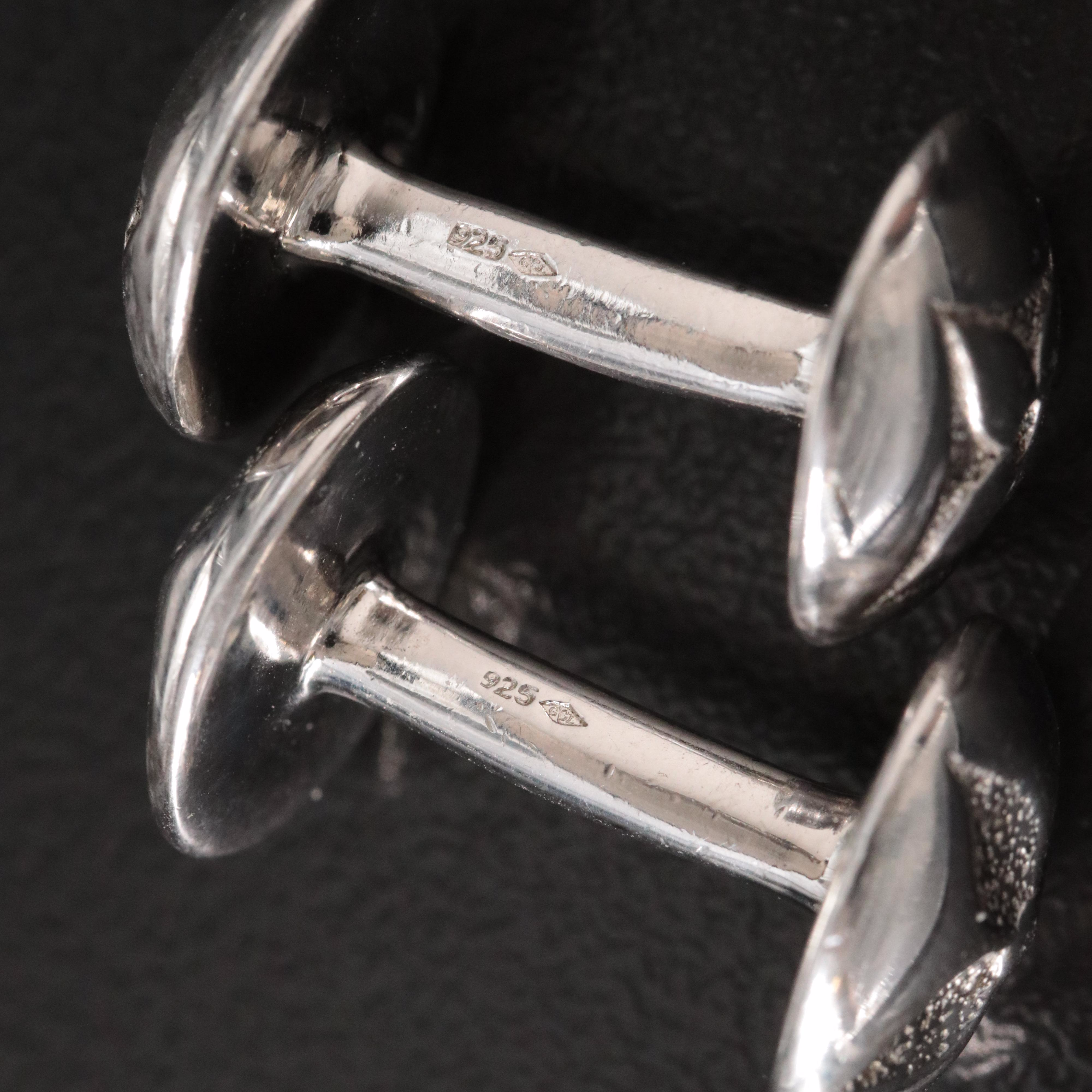 Louis Vuitton Sterling  Monogram Cufflinks
