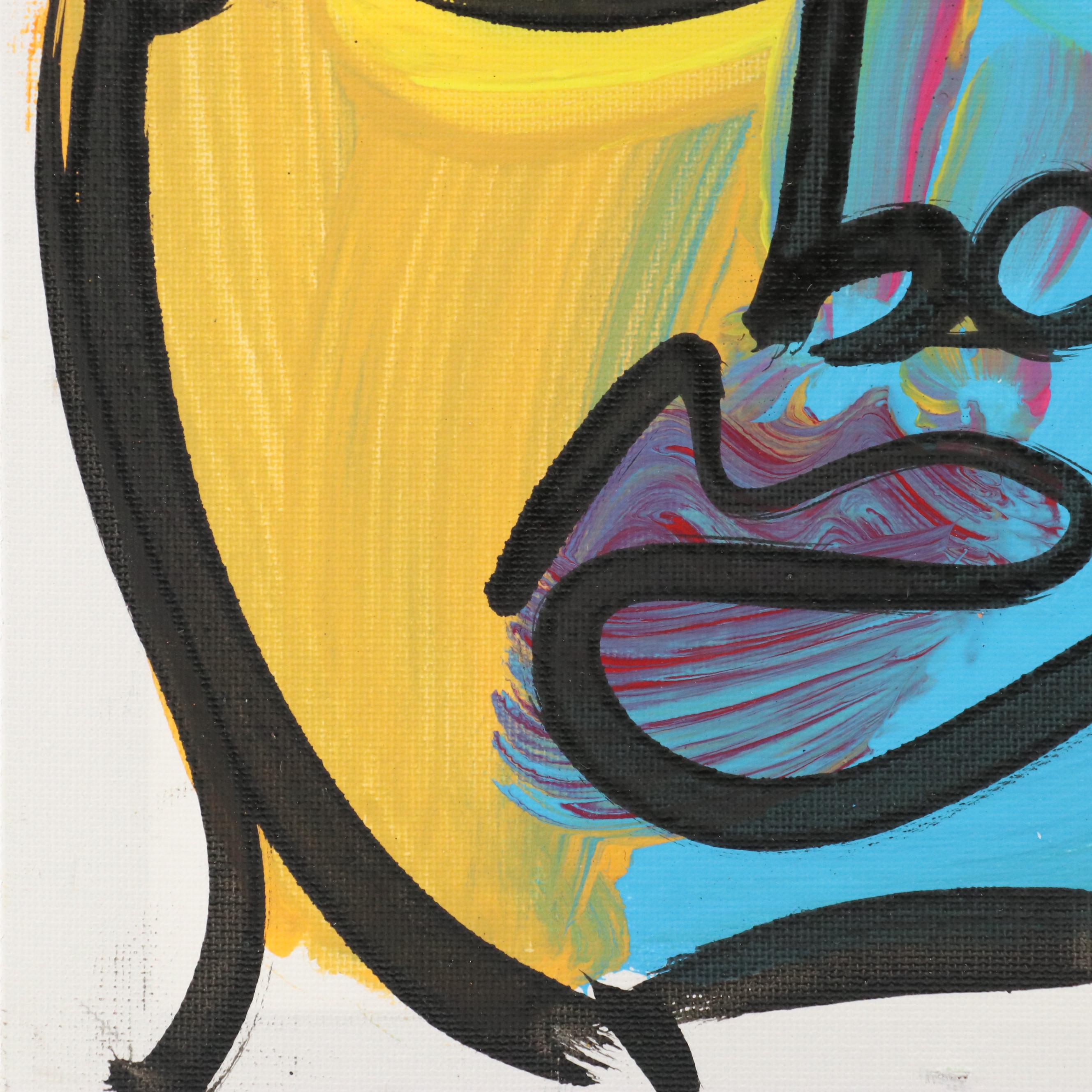 Peter Robert Keil Stylized Acrylic Portrait