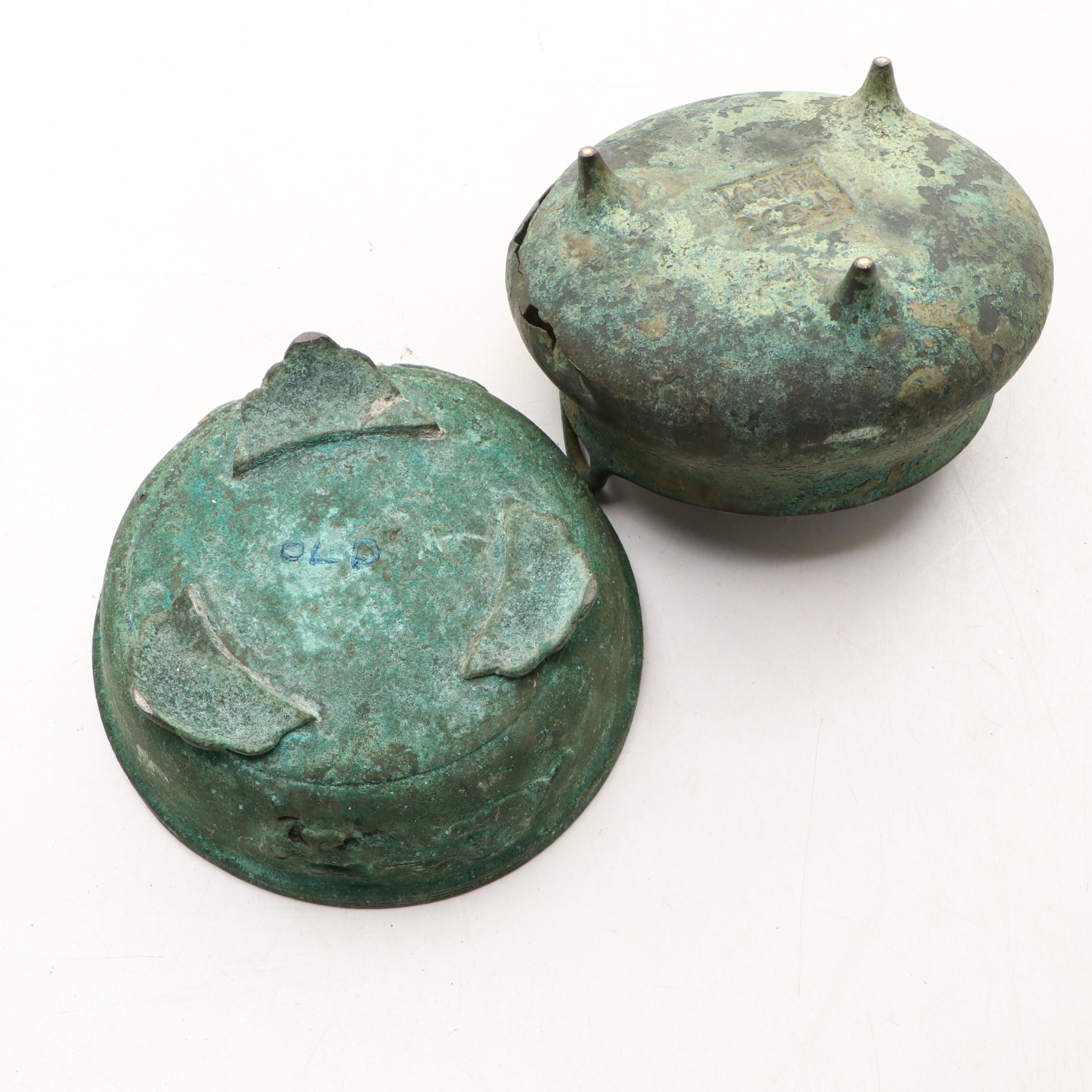 Chinese Bronze Archaic Censers and Vase