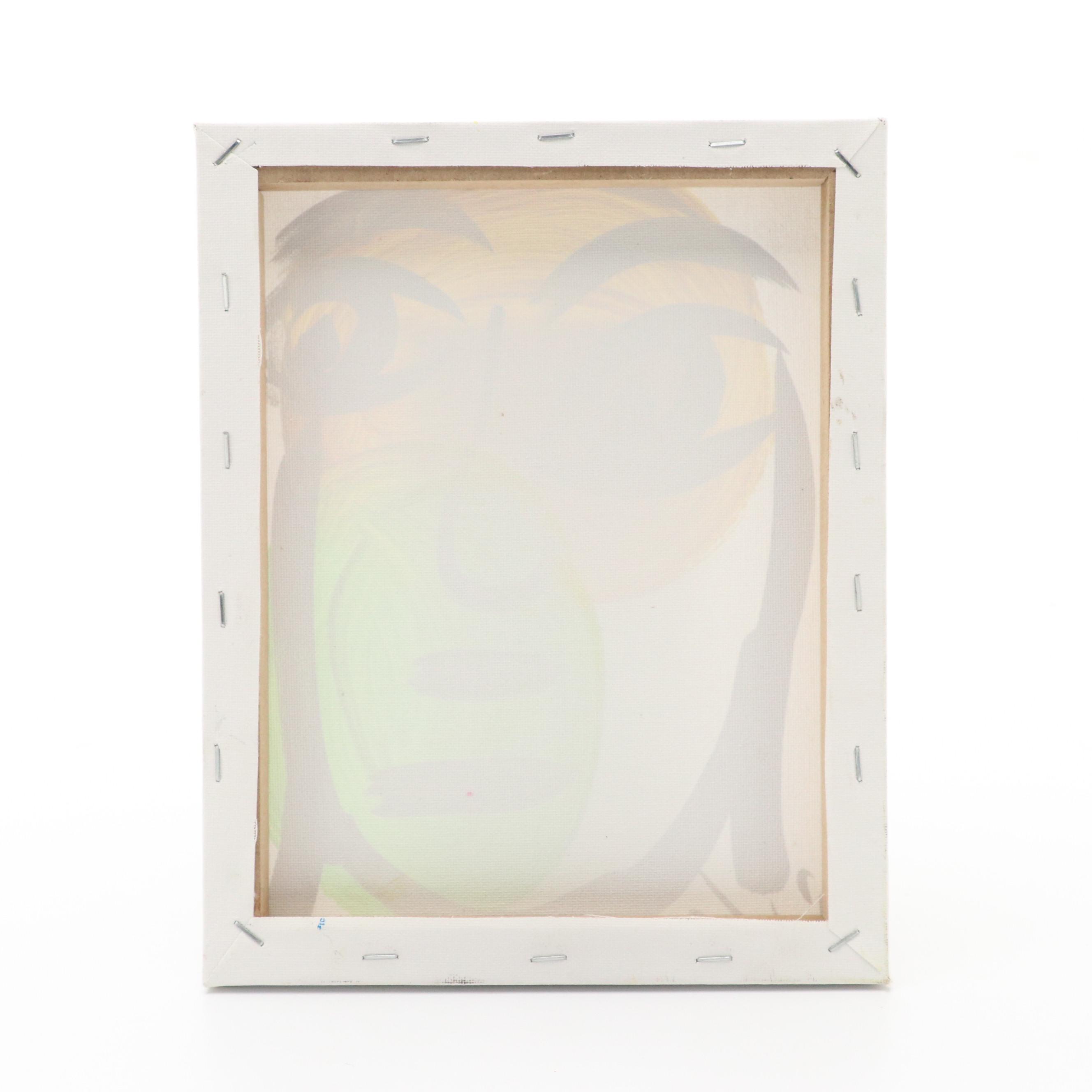 Peter Kiel Abstract Acrylic Portrait Painting, 21st Century