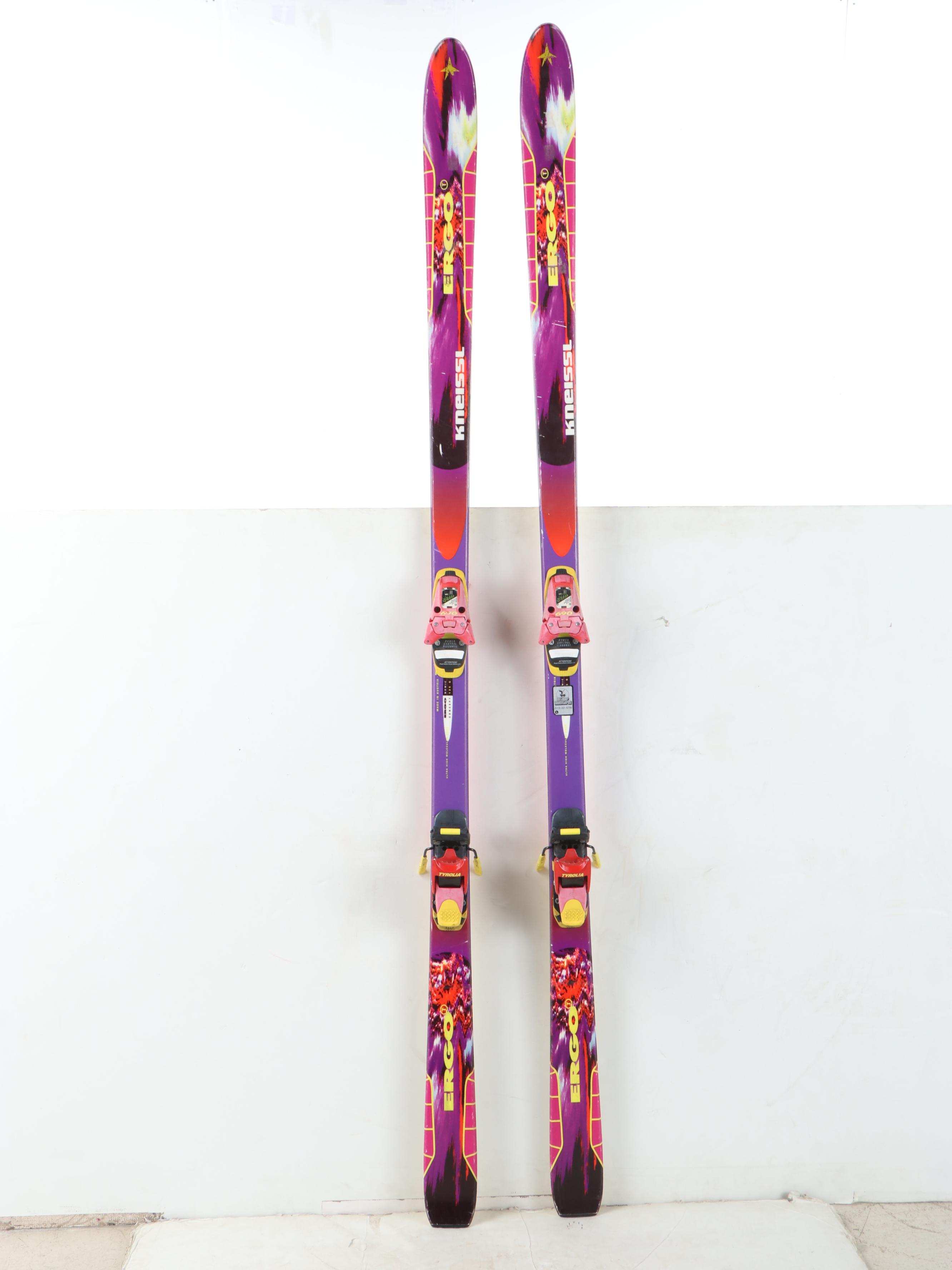 Kneissl Ergo Skis with Scott and Other Ski Poles