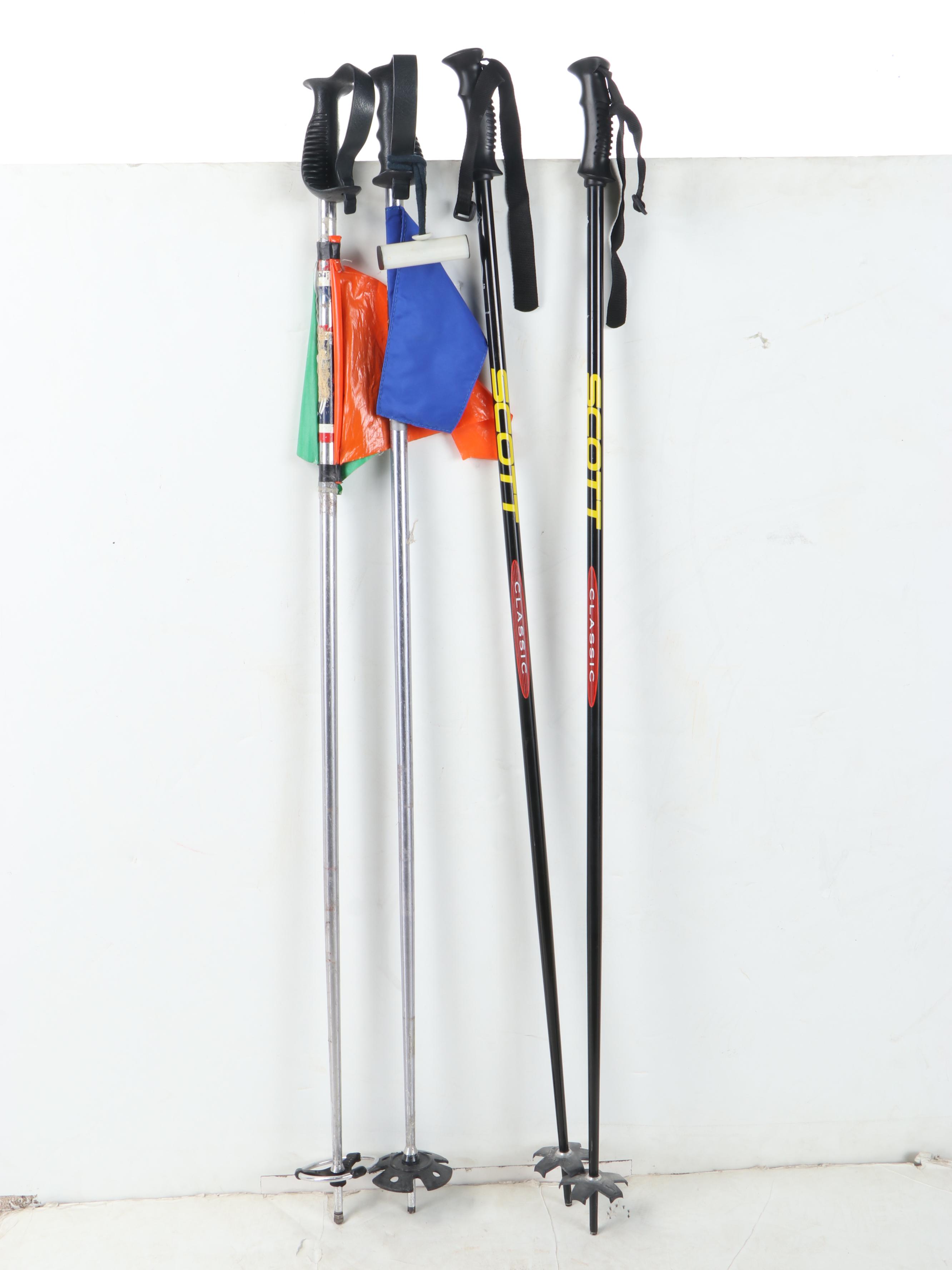 Kneissl Ergo Skis with Scott and Other Ski Poles