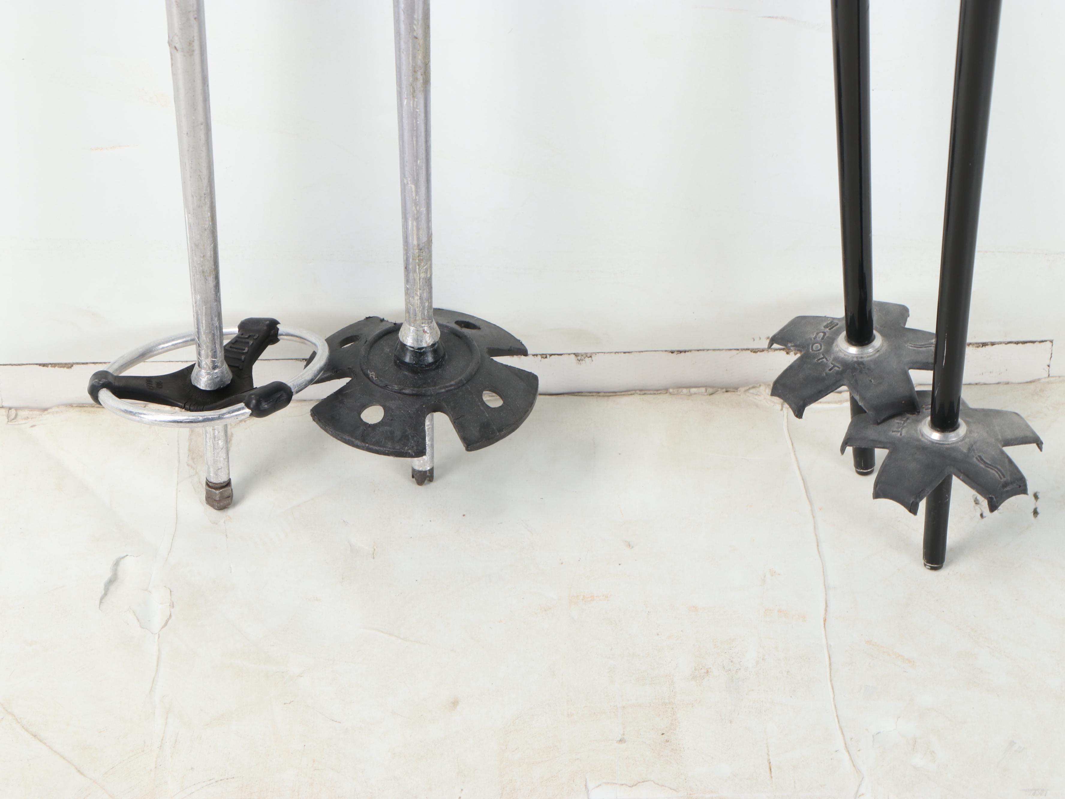 Kneissl Ergo Skis with Scott and Other Ski Poles