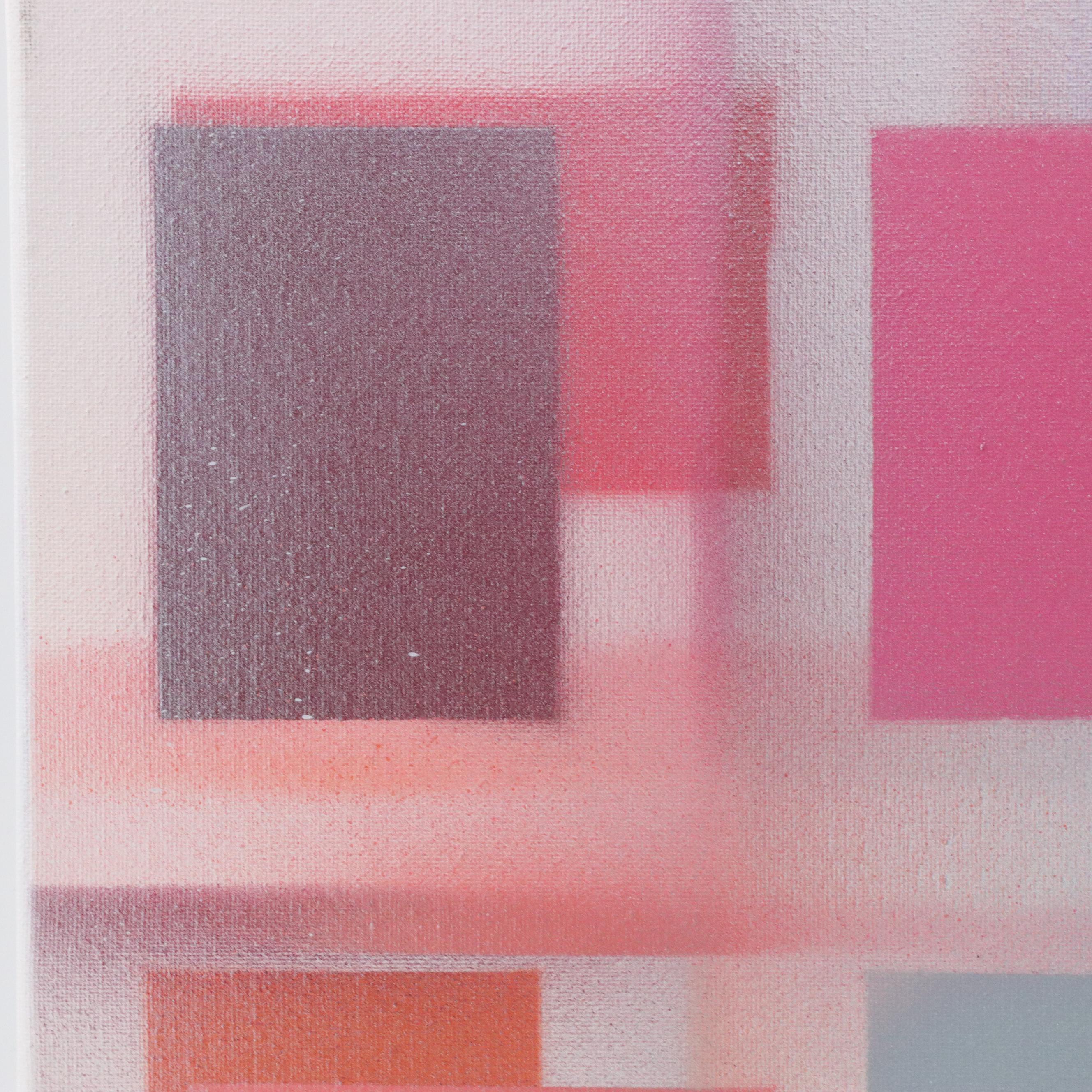 Jason Michael Durham Abstract Geometric Spray Painting "Pulse,"  2024