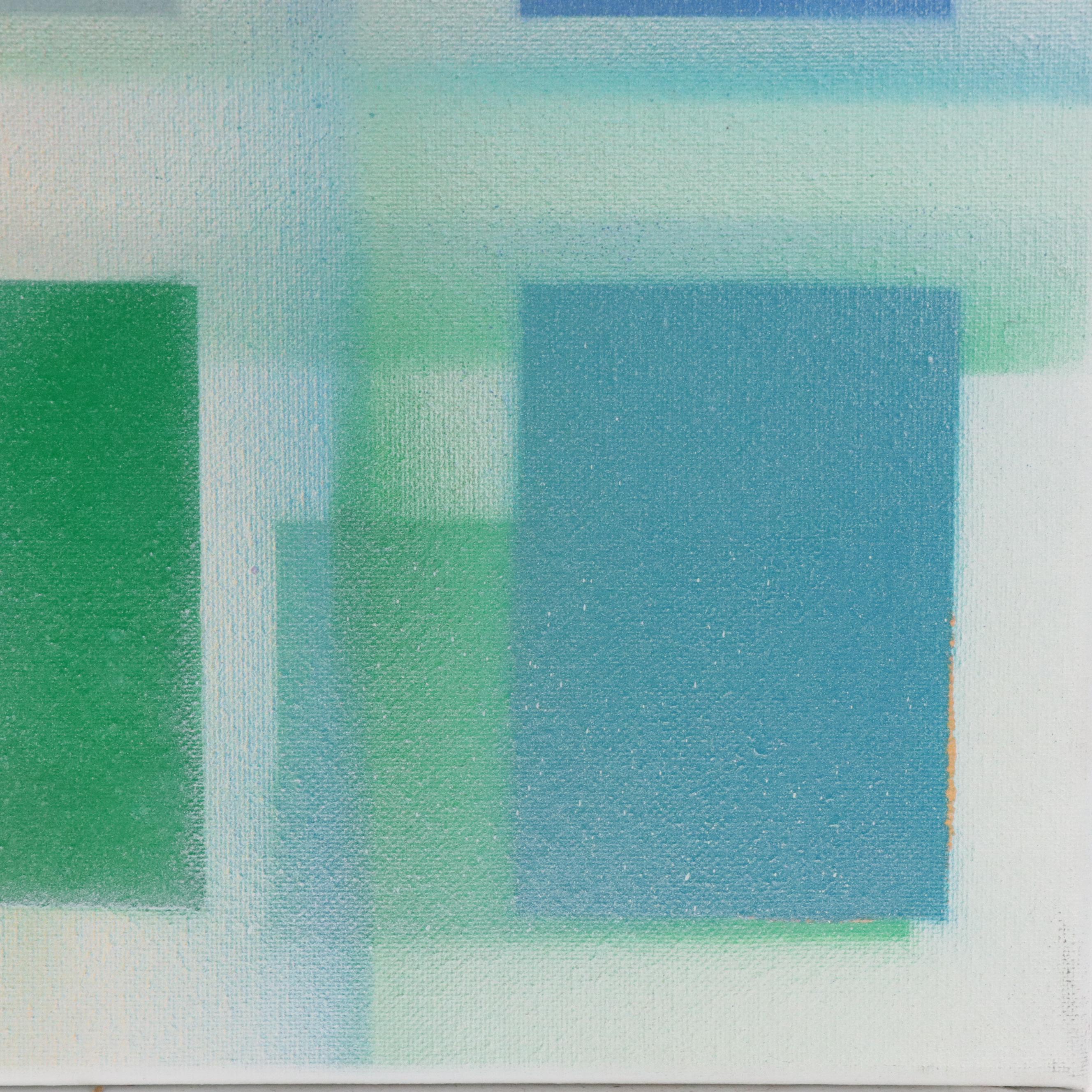 Jason Michael Durham Abstract Geometric Spray Painting "Pulse,"  2024