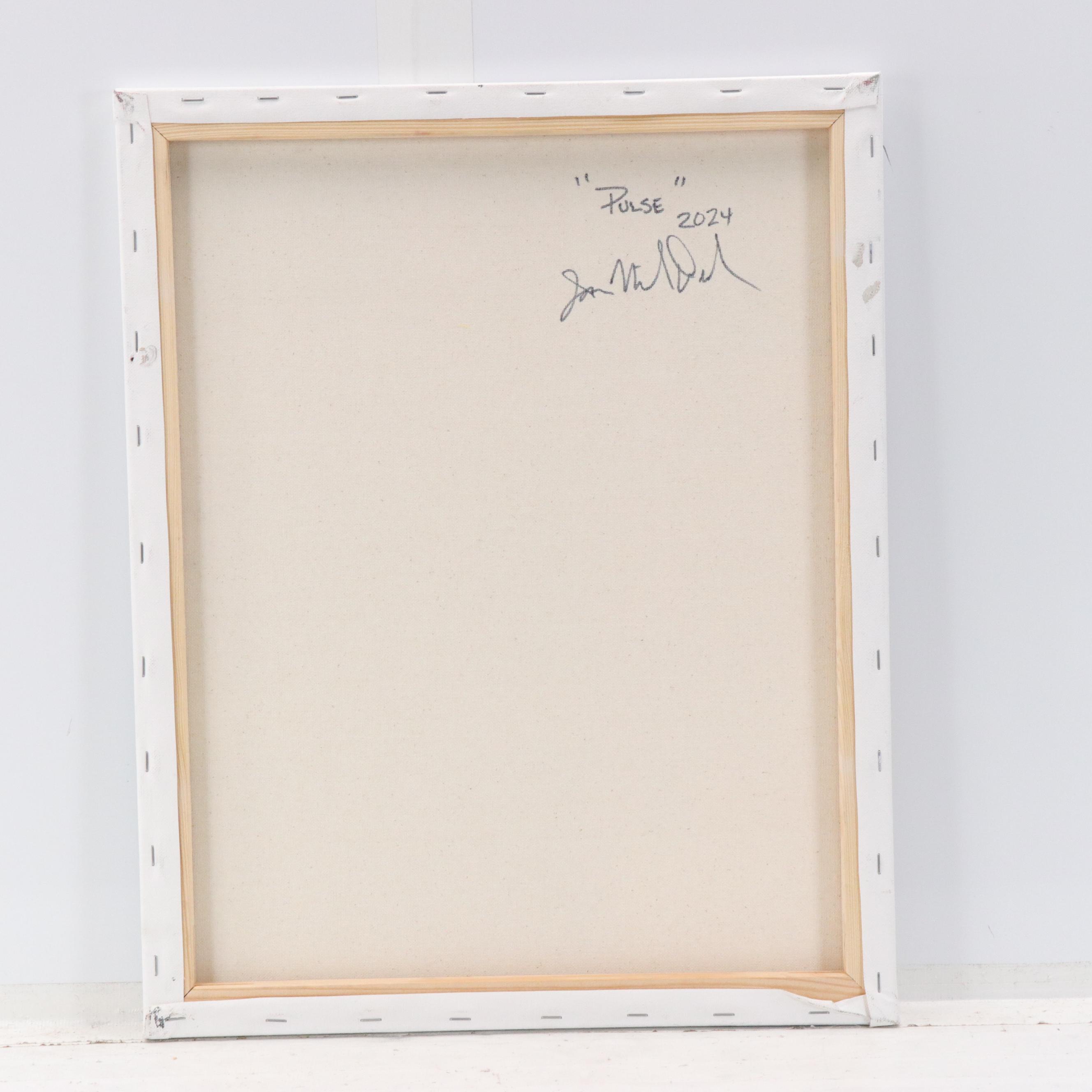 Jason Michael Durham Abstract Geometric Spray Painting "Pulse,"  2024